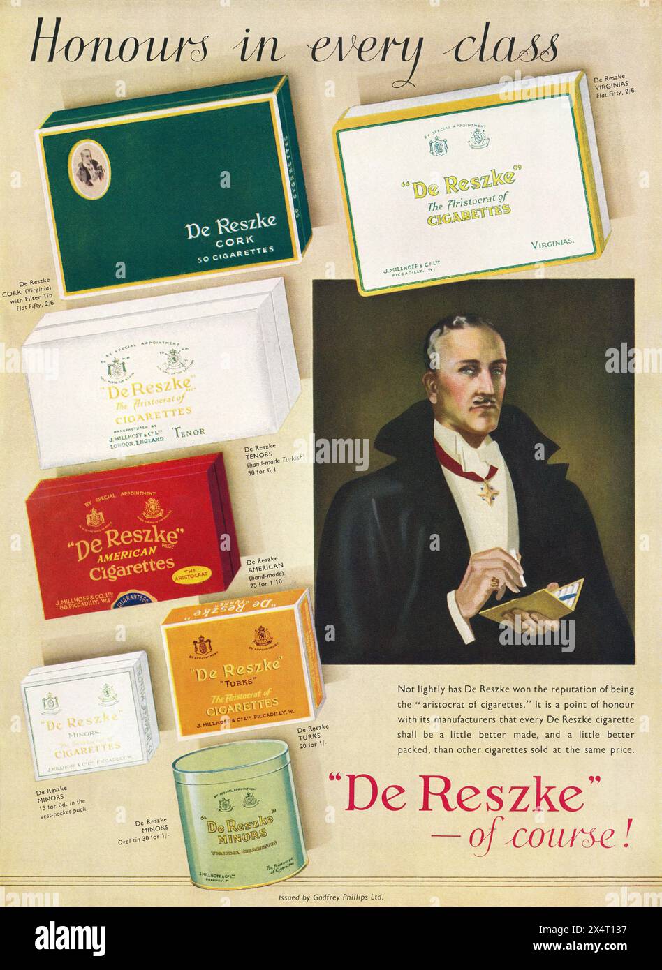 De reszke cigarettes hi-res stock photography and images