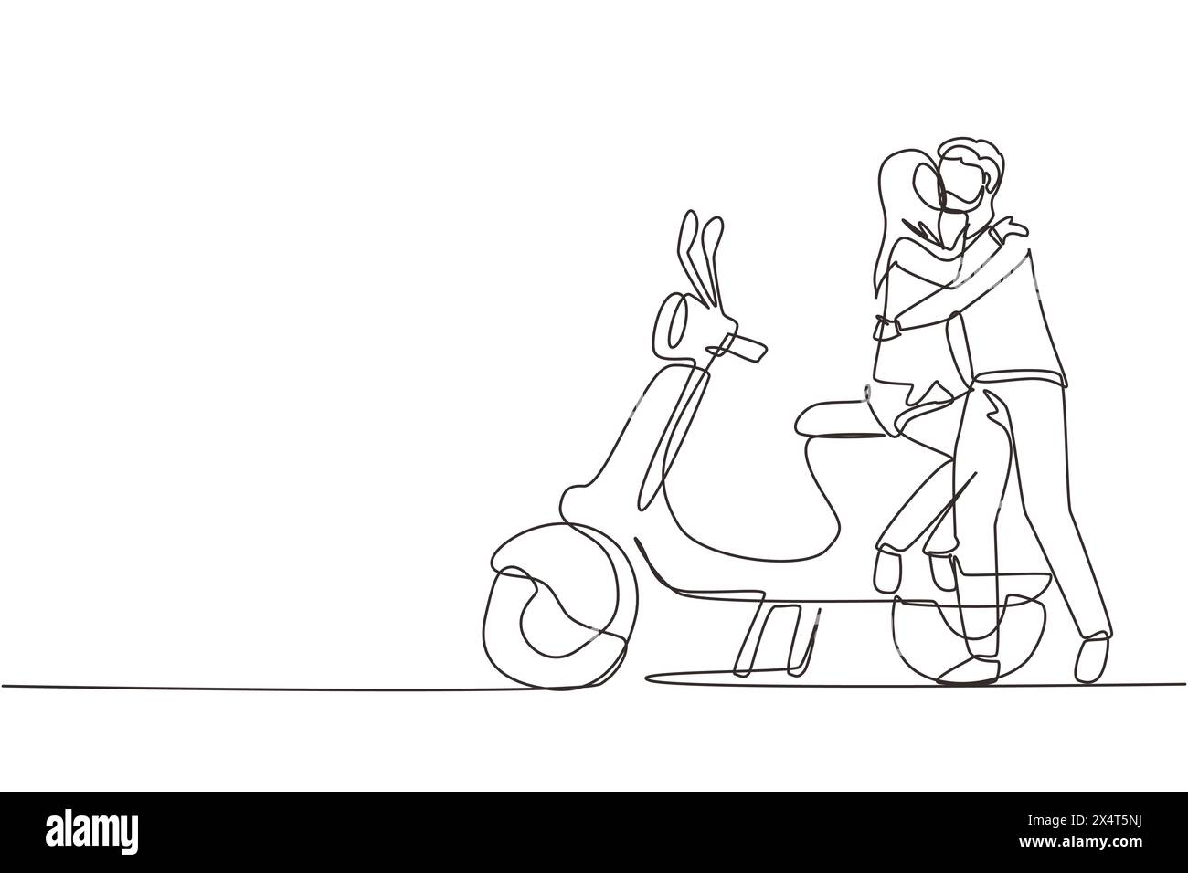 Family woman road motorcycle Cut Out Stock Images & Pictures - Alamy