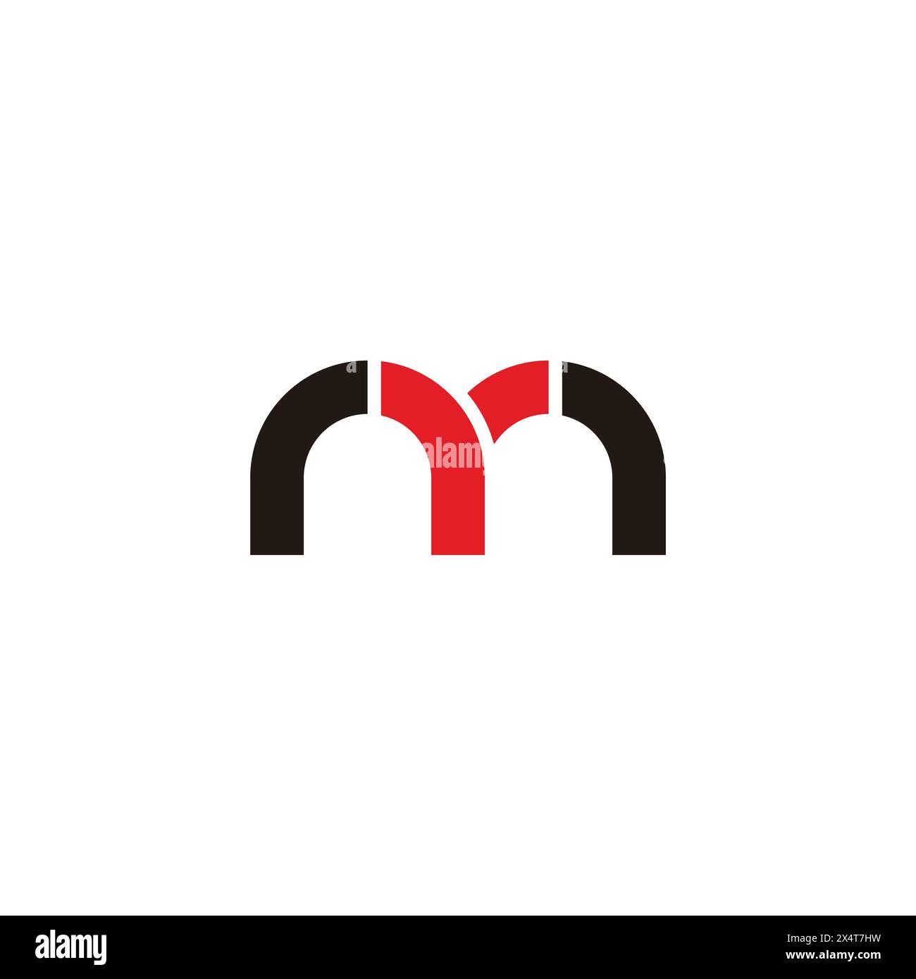letter ym simple geometric line logo vector Stock Vector