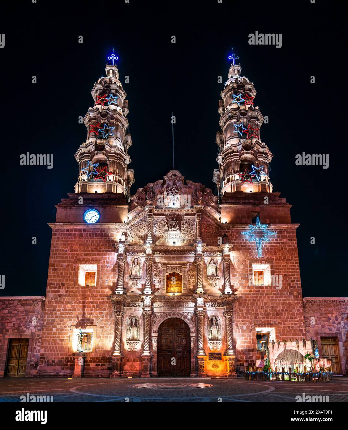 Cathedral Basilica of Our Lady of the Assumption in Aguascalientes, Mexico Stock Photo