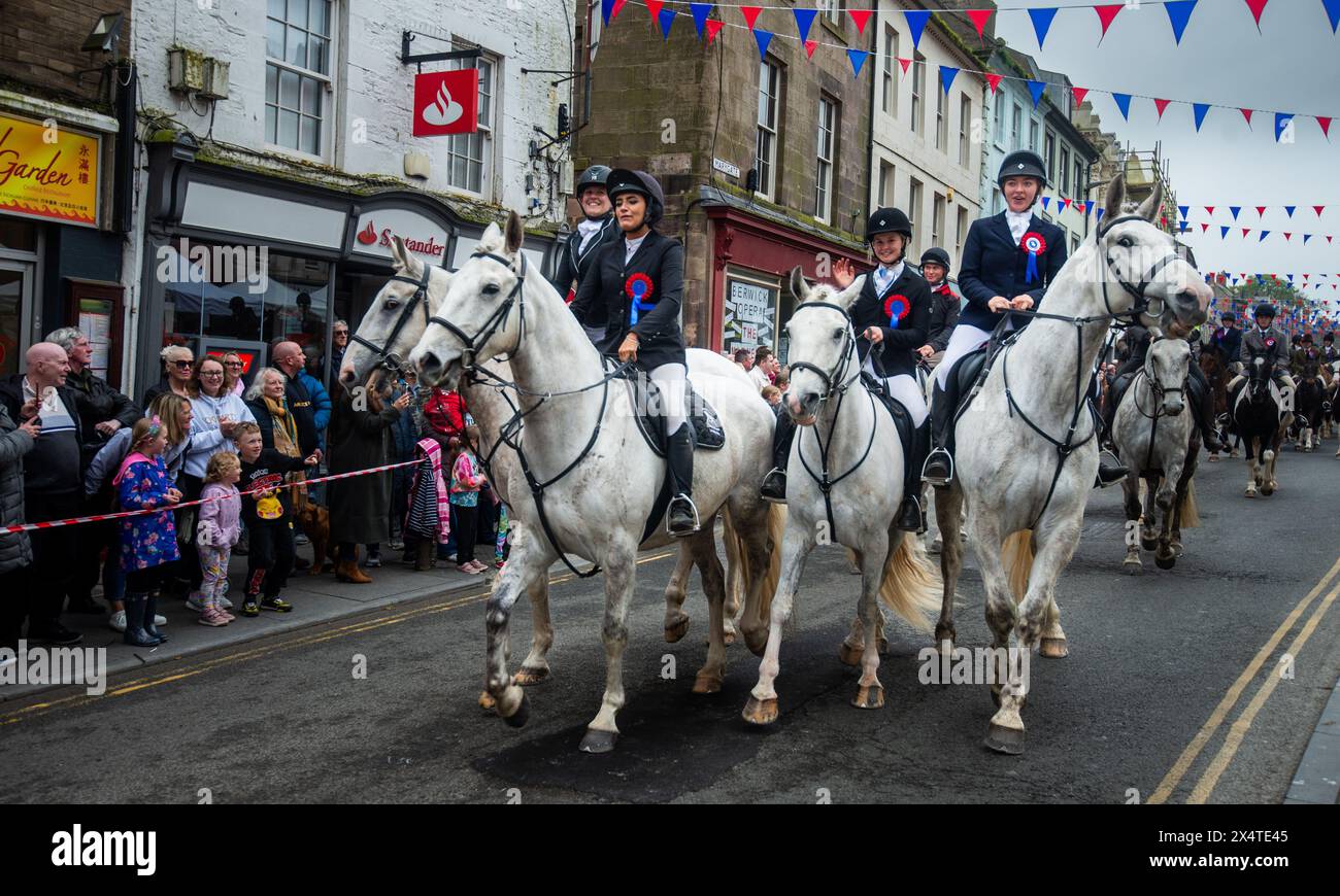 Berwick upon Tweed, 04 May 2024. Riding of the Bounds, the first of the
