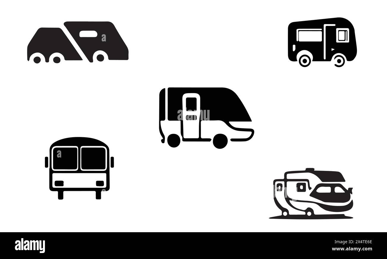 Rv logo design Stock Vector Images - Alamy