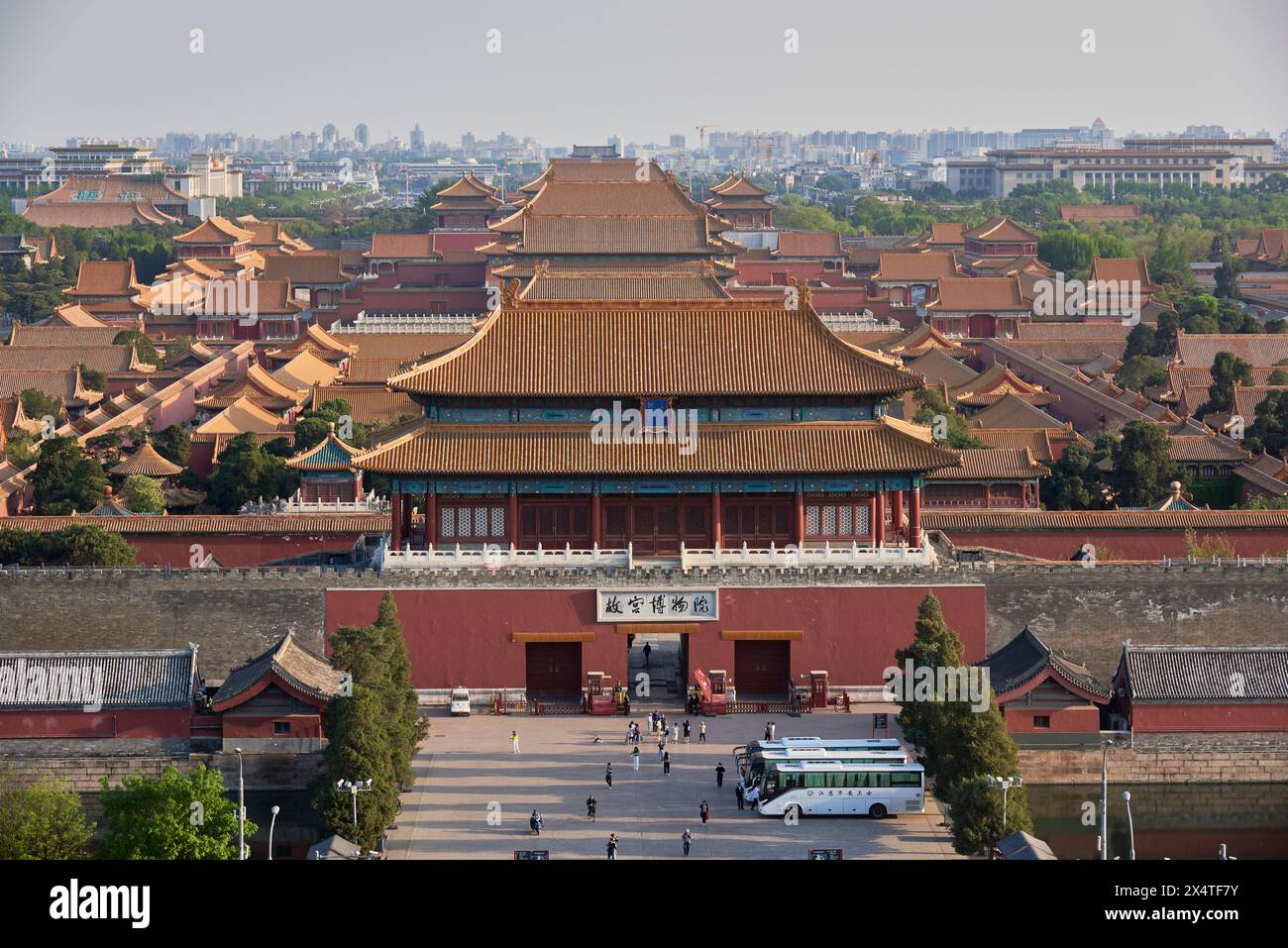 Aerial View Of Forbidden City Palace Museum And Beijing Cityscape aerial-view-of-forbidden-city-palace-museum-and-beijing-cityscape