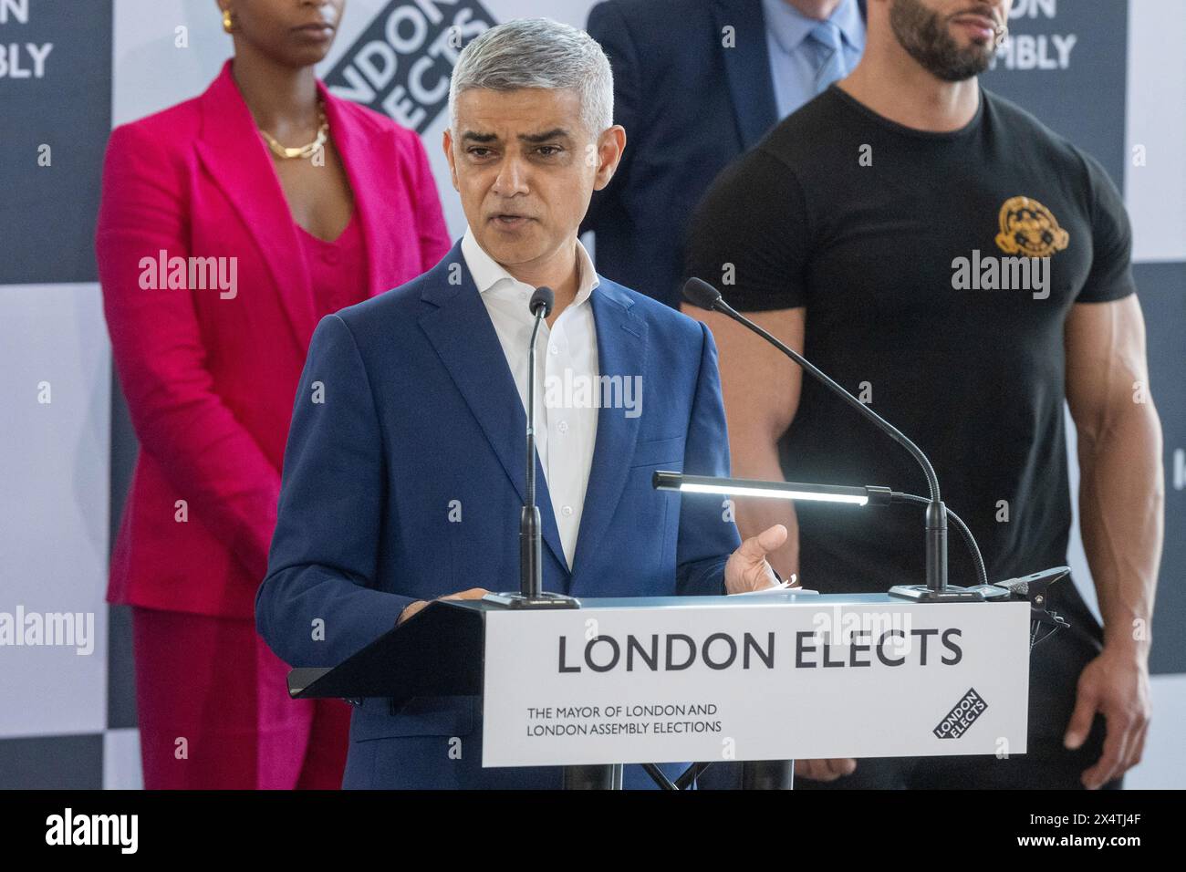 London, UK, 04th May, 2024. Sadiq Khan wins a third term as Mayor of ...