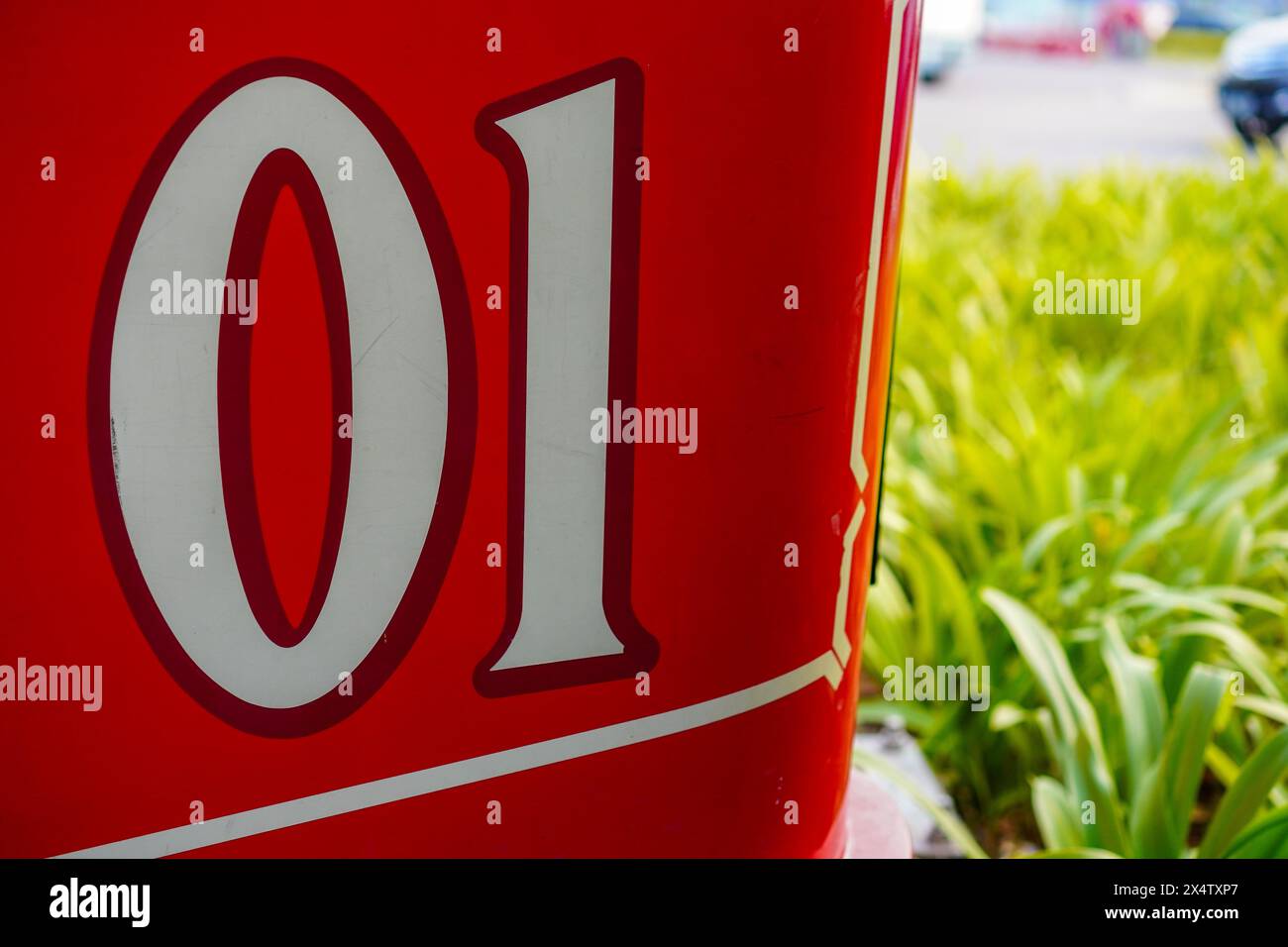 Number One in Outdoor Backdrops Stock Photo