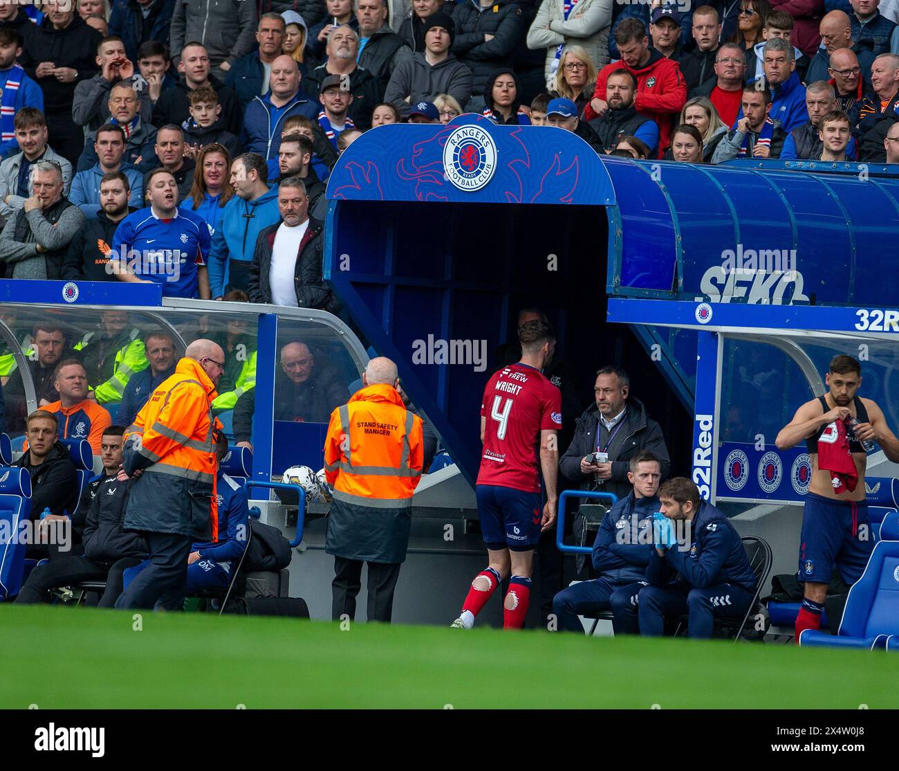 5th May 2024; Ibrox Stadium, Glasgow, Scotland; Scottish Premiership Football, Rangers versus