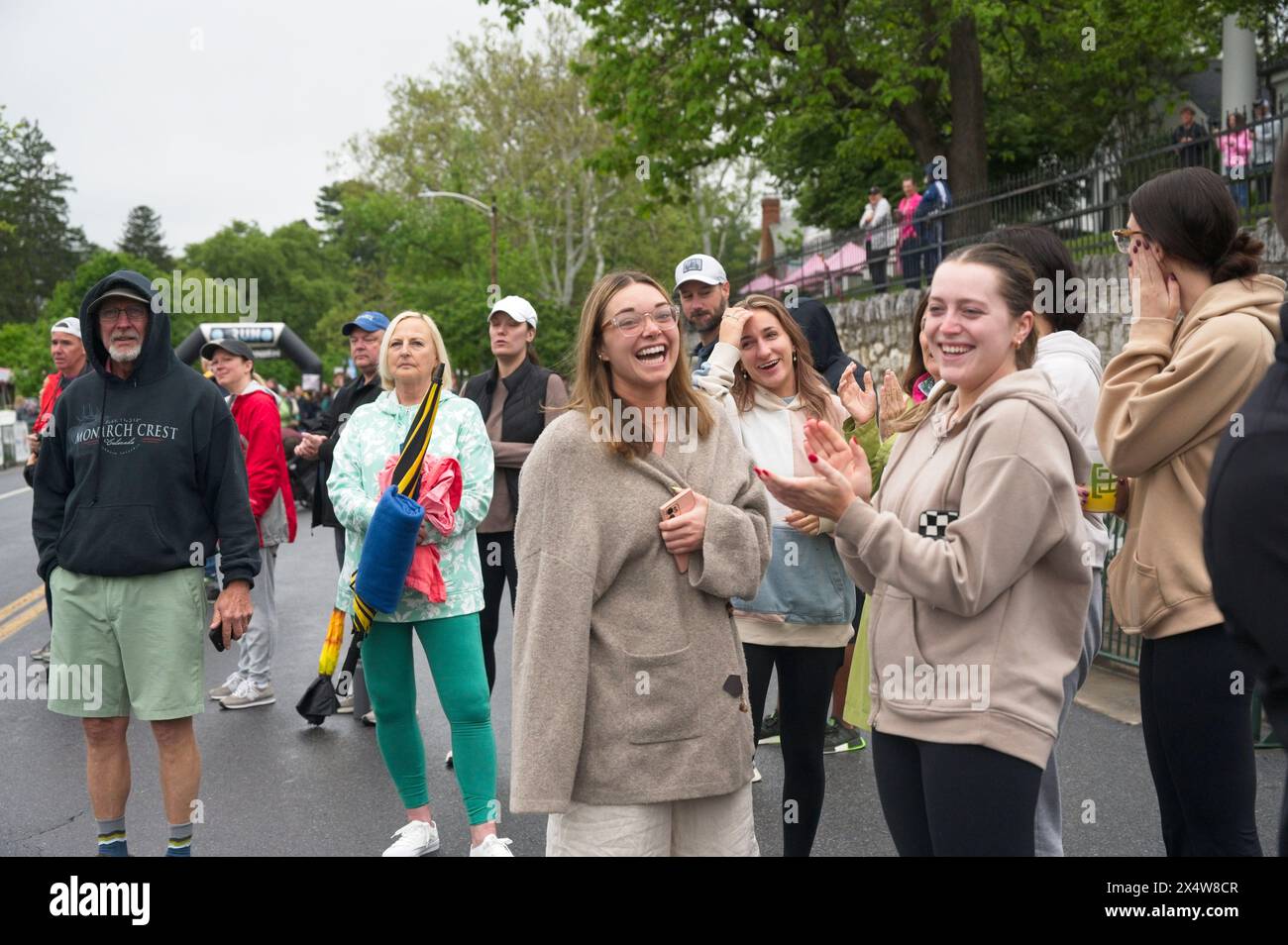 USA; 05042024 Runners compete in the Apple Blossom 10K. Photo by