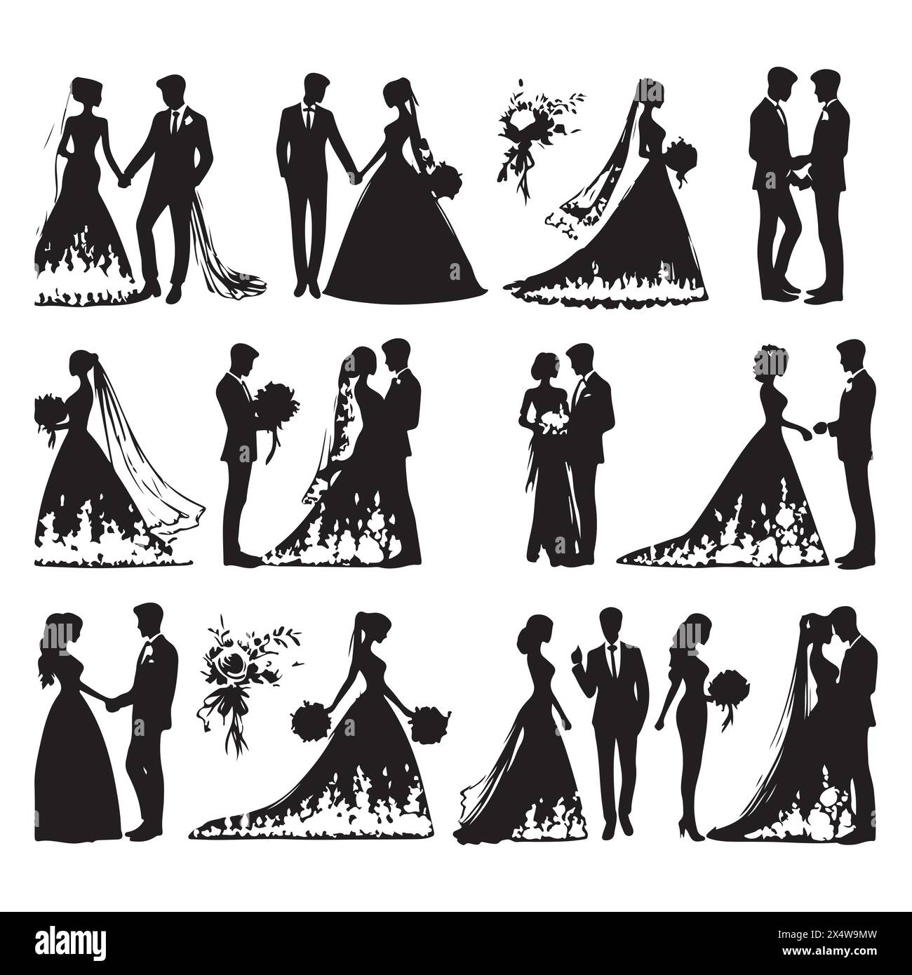 First couples Stock Vector Images - Alamy