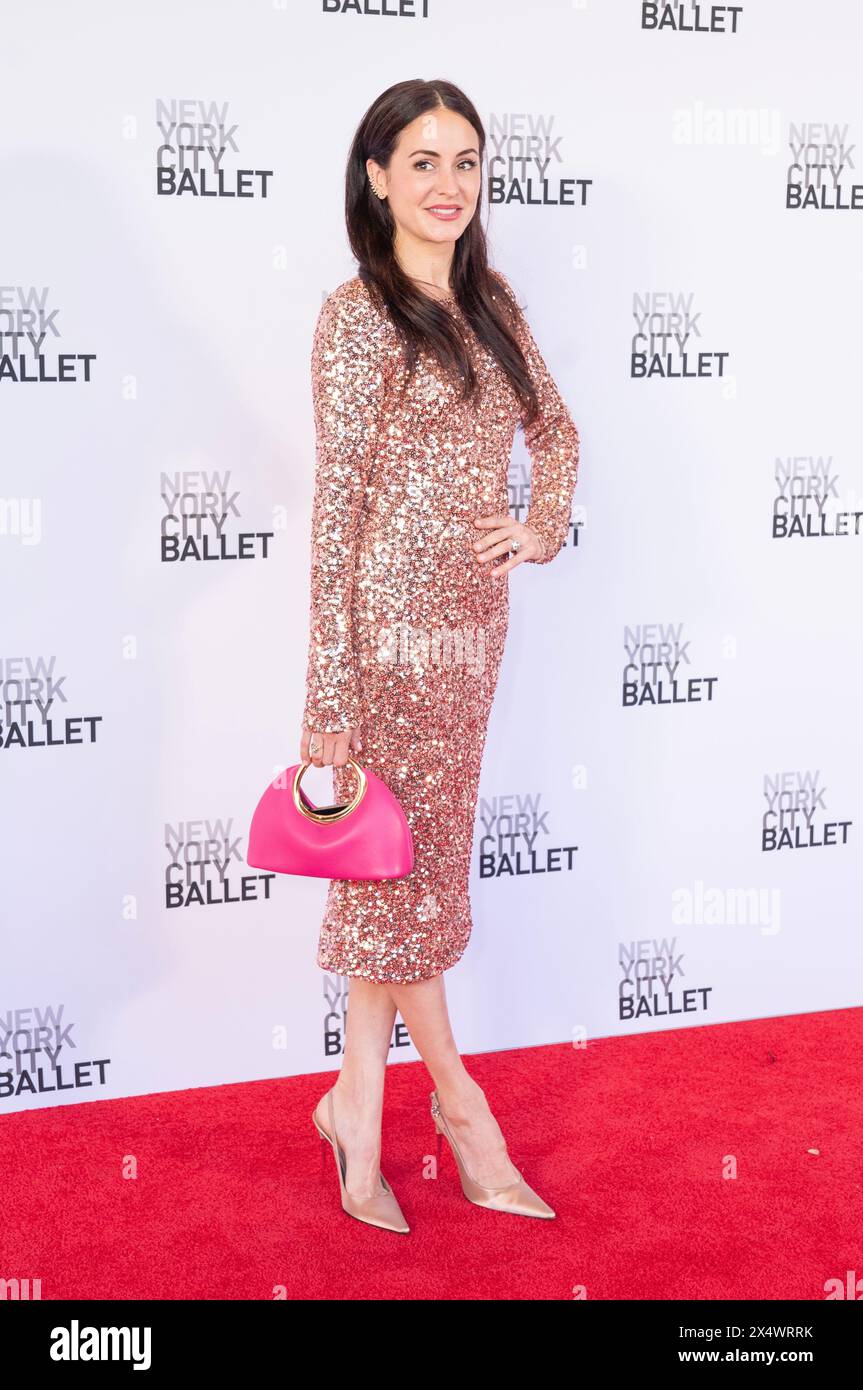 Melanie Hamrick attends the 2024 New York City Ballet Spring Gala at David Koch Theatre at Lincoln Center in New York on May 2, 2024 Stock Photo