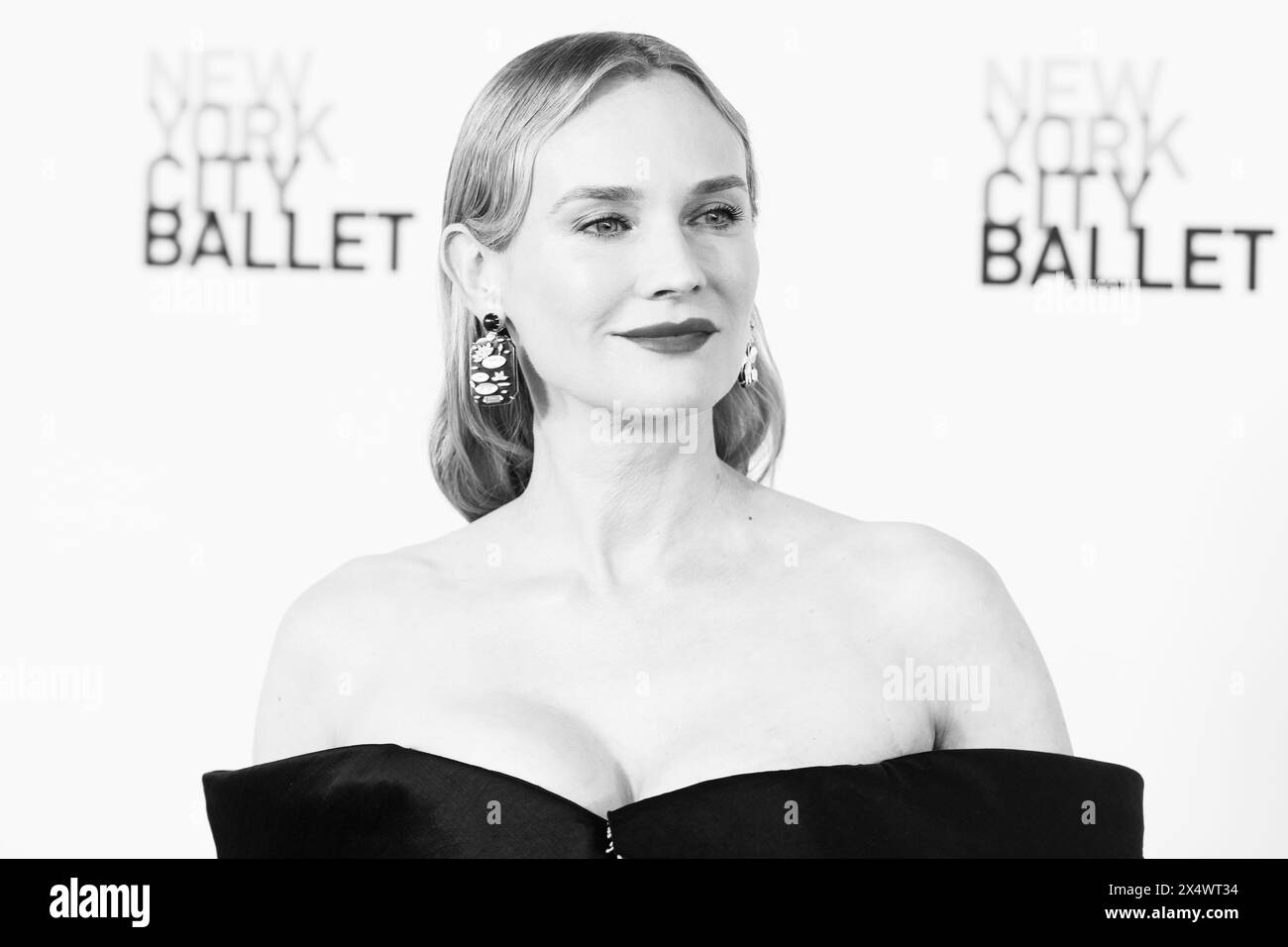 Diane Kruger wearing dress by Jason Wu attends the 2024 New York City Ballet Spring Gala at