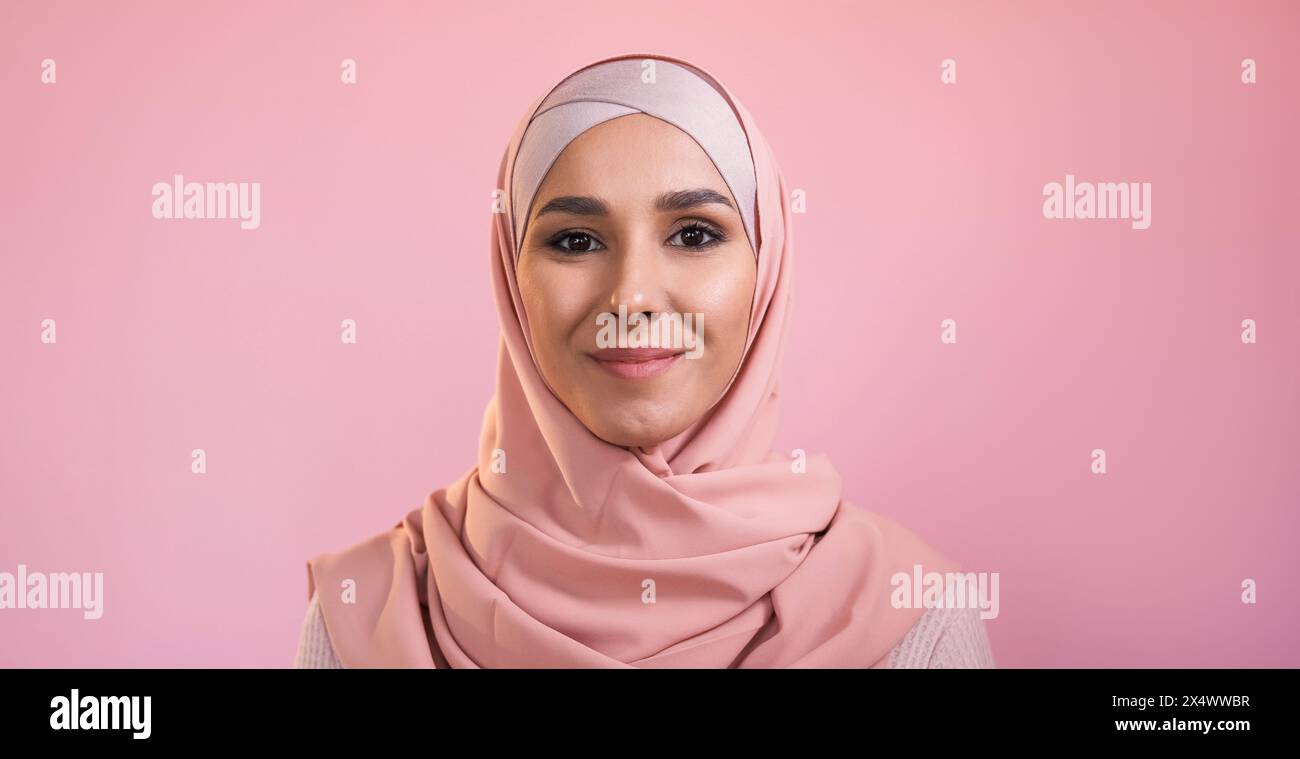 Happy hijab woman positive attitude hi-res stock photography and images ...