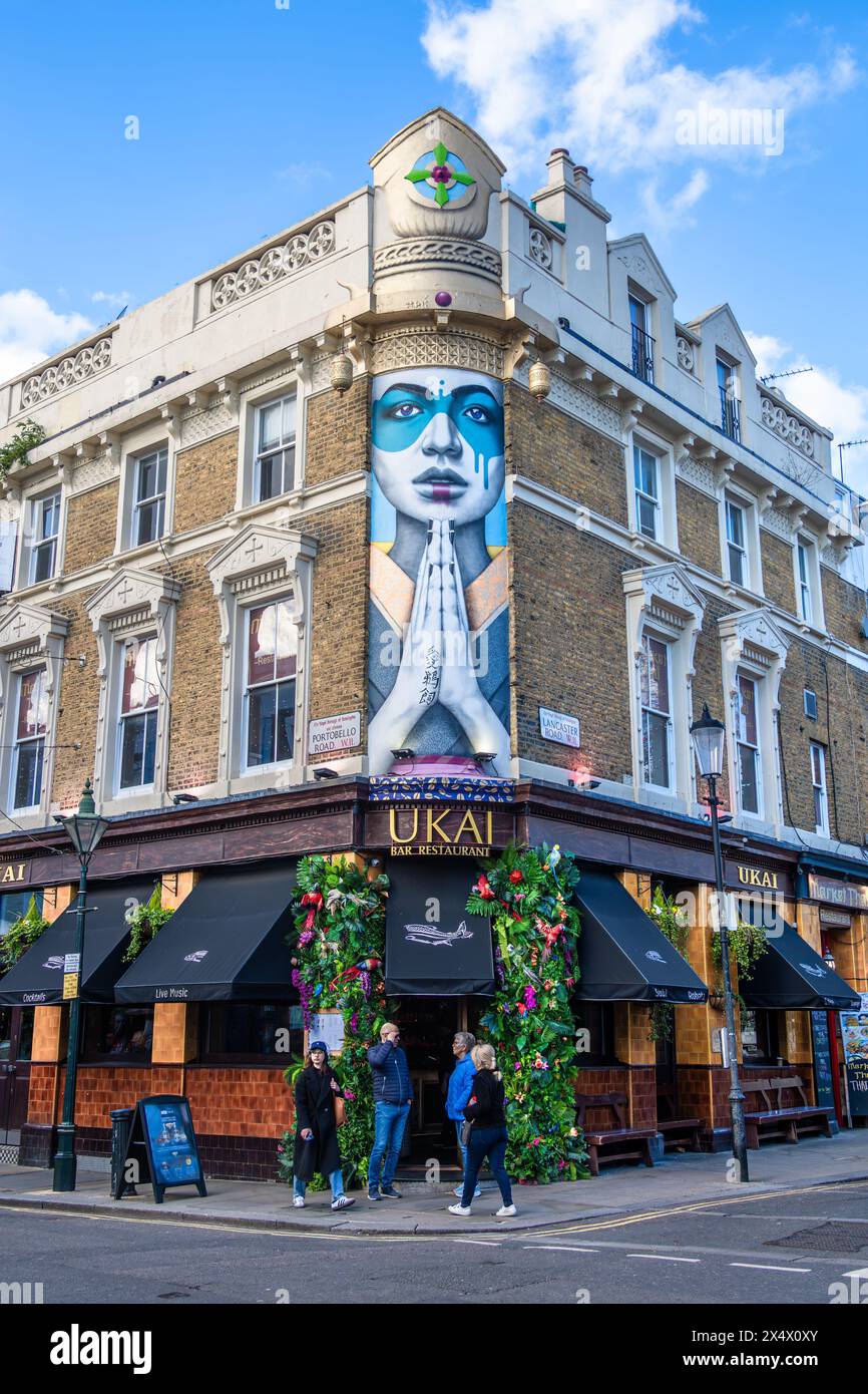 London, United Kingdom April 29, 2024 Ukai japanese bar restaurant in Notting Hill at the
