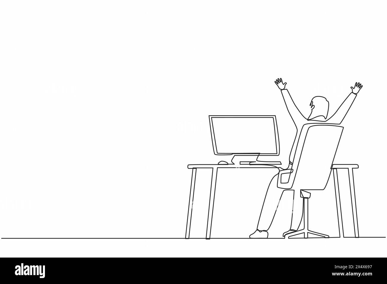 Woman laptop back view Stock Vector Images - Alamy