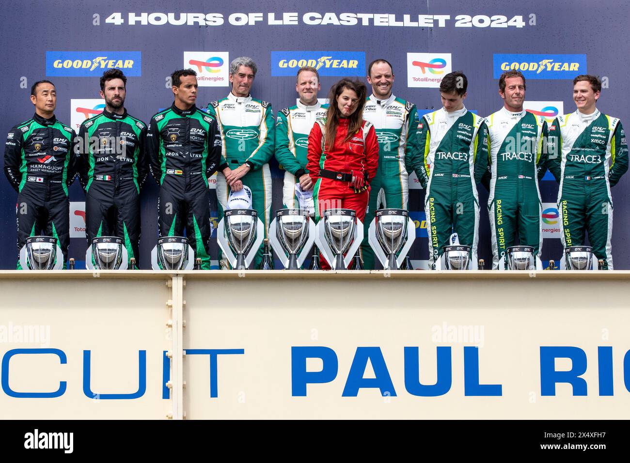 Le Castellet, France, 5 May 2024, Podium LMGT3: #55 Spirit Of Race (Che ...