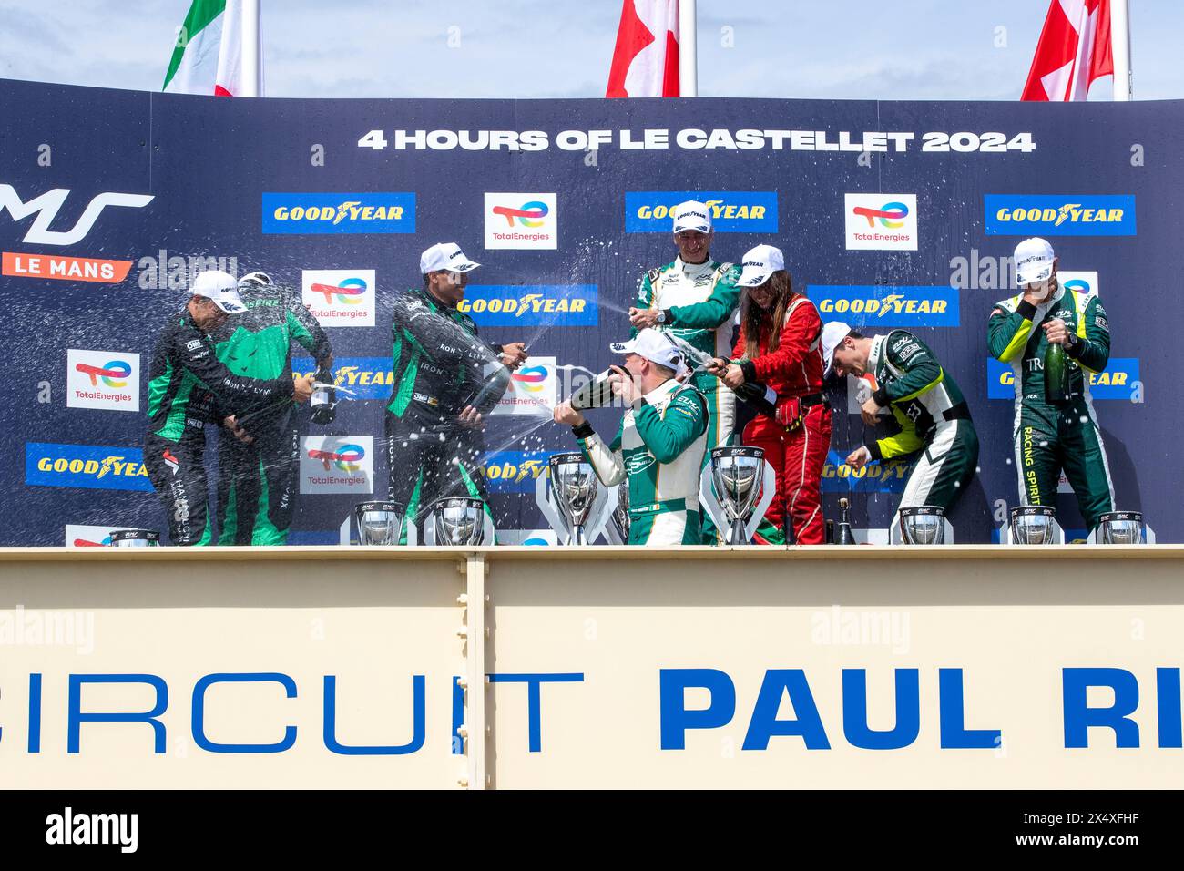 Le Castellet, France, 5 May 2024, Podium LMGT3: #55 Spirit Of Race (Che ...