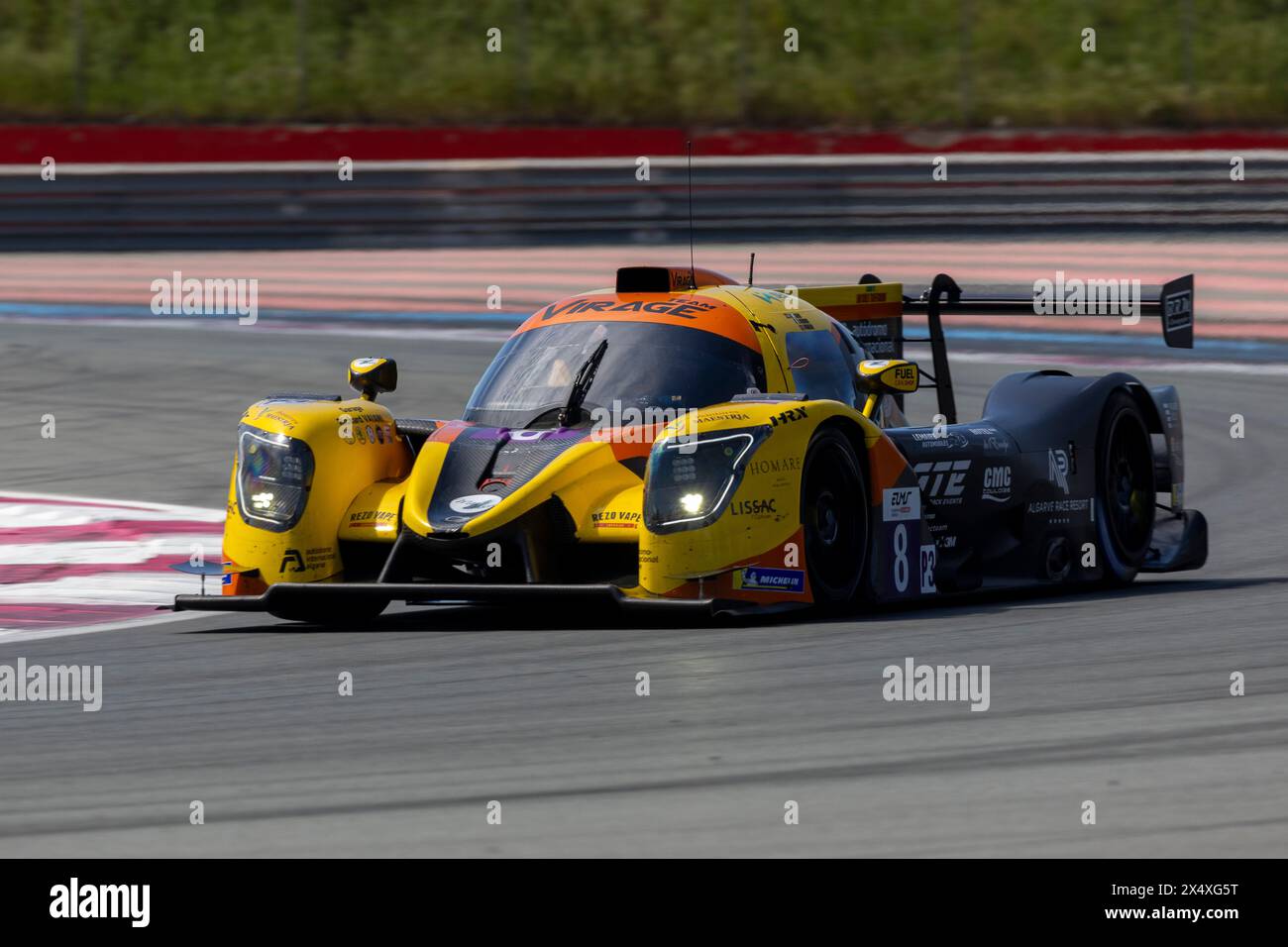 Le Castellet, France, 5 May 2024, #8 Team Virage (Pol) Ligier Js P320 - Nissan (LMP3) Julien Gerbi (Dza) Bernardo Pinheiro (Prt) Gillian Henrion (Fra) during the 4 Hours of Le Castellet, second race of the 2024 European Le Mans Series (ELMS) at Circuit Paul Ricard from May 02 to 05, 2024 in Le Castellet, France - Photo Laurent Cartalade/MPS Agency Credit MPS Agency/Alamy Live News Stock Photo