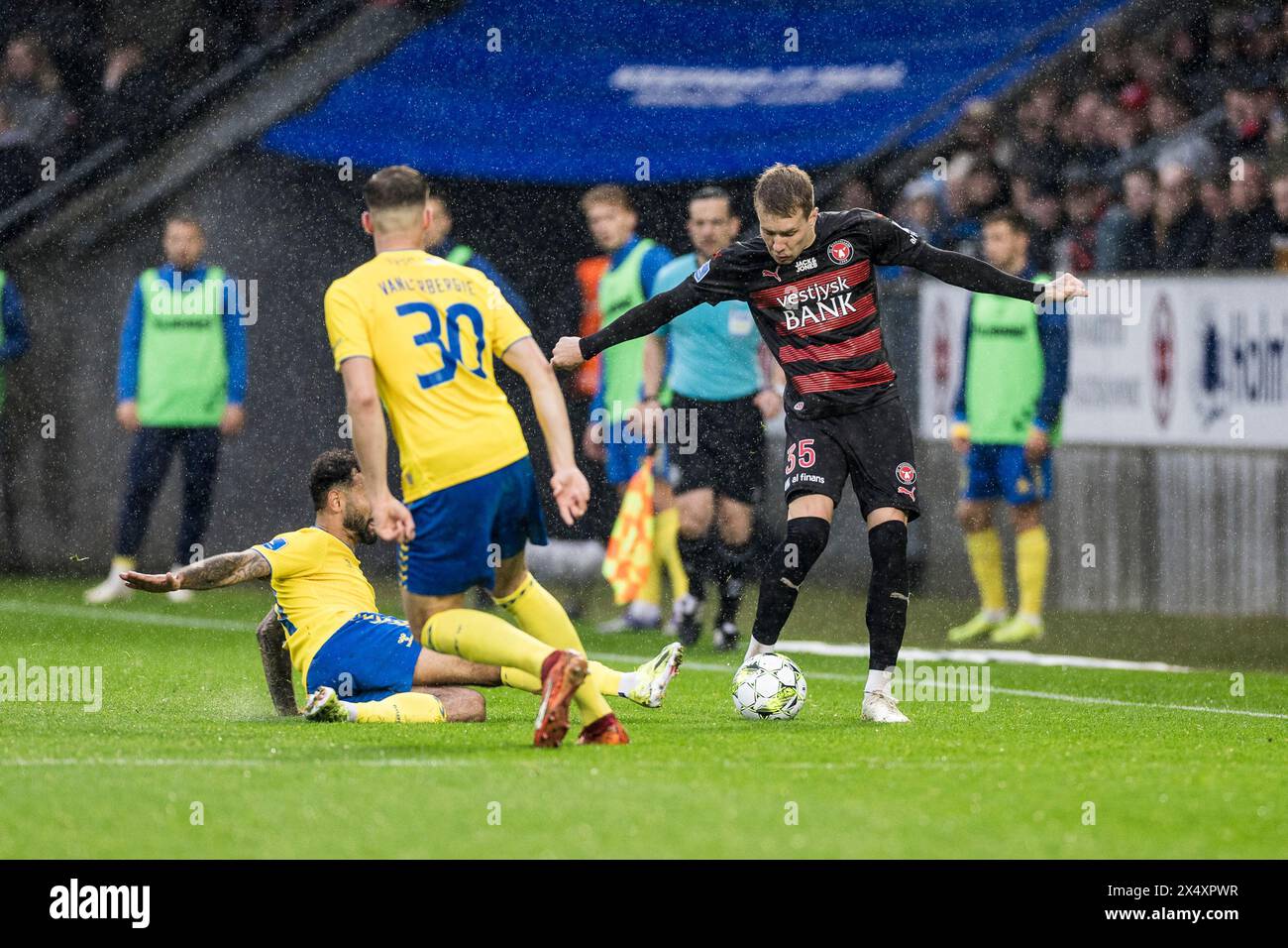 Herning, Denmark. 05th May, 2024. Charles (35) of FC Midtjylland seen during the 3F Superliga match between FC Midtjylland and Broendby IF at MCH Arena in Herning. (Photo Credit: Gonzales Photo/Alamy Live News Stock Photo