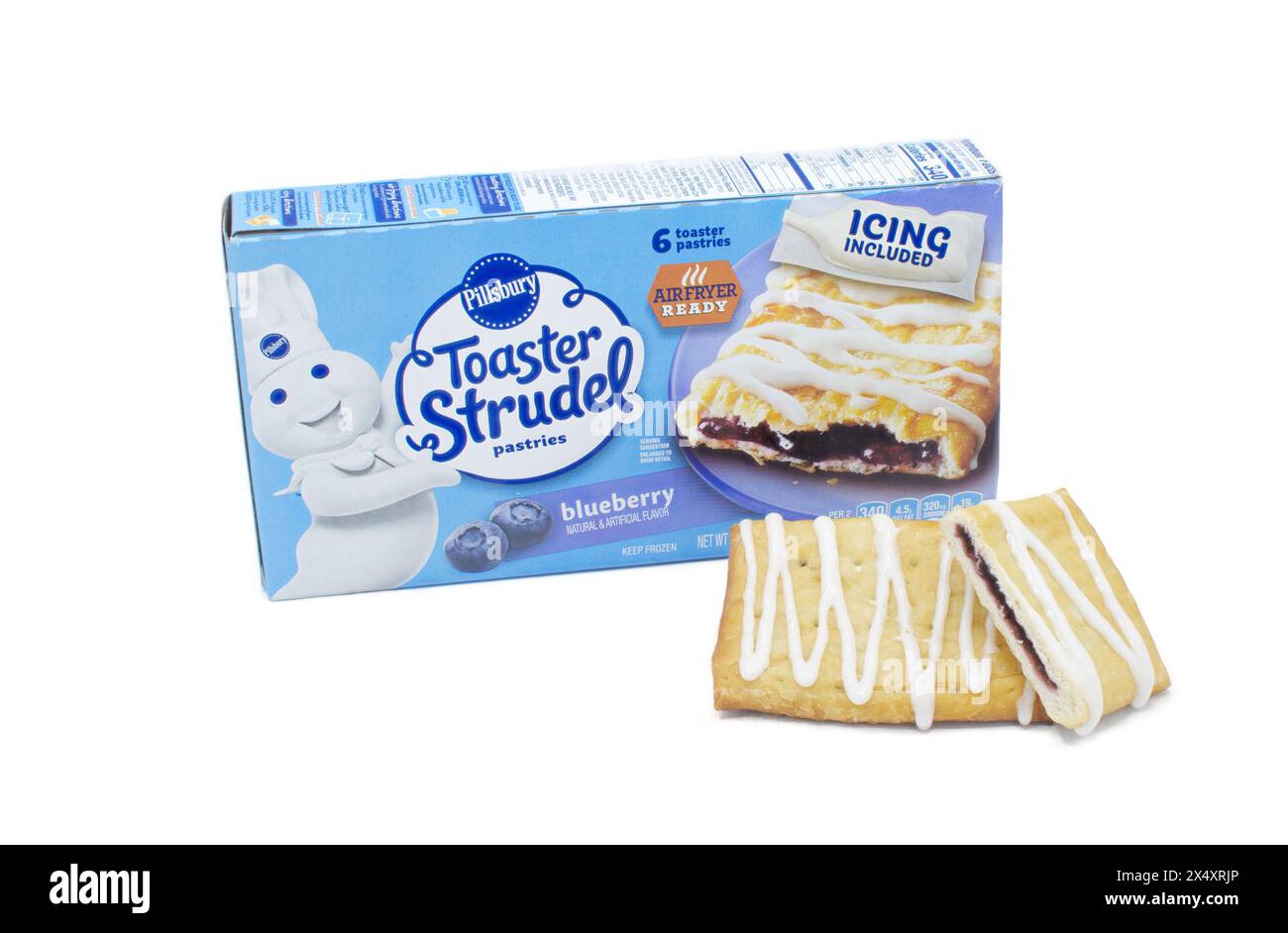 Ocala, Florida 3102024 Illustrative Editorial box of Pillsbury brand