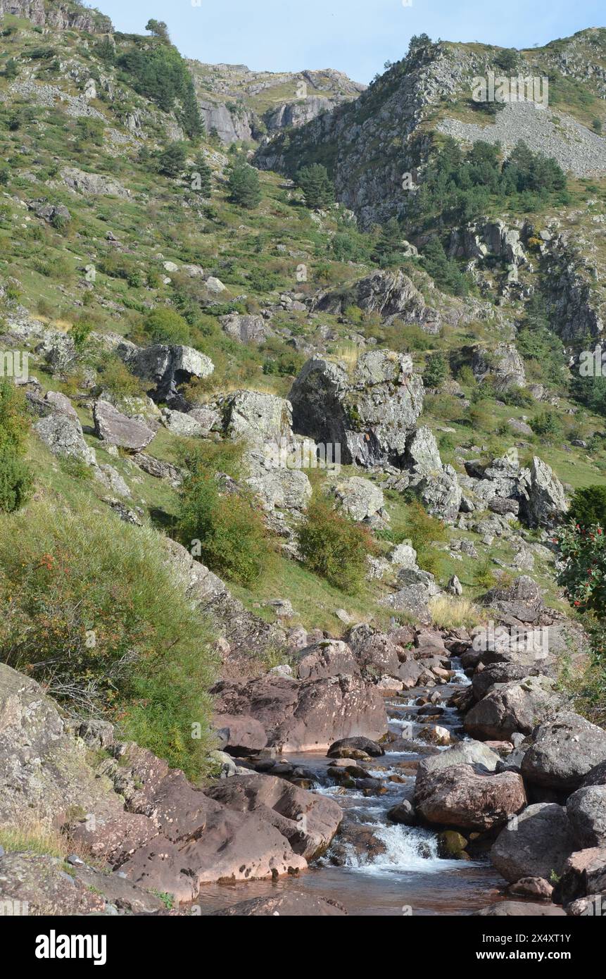 Western Valleys Natural Park in the Pyrenees of Huesca, Spain Stock Photo