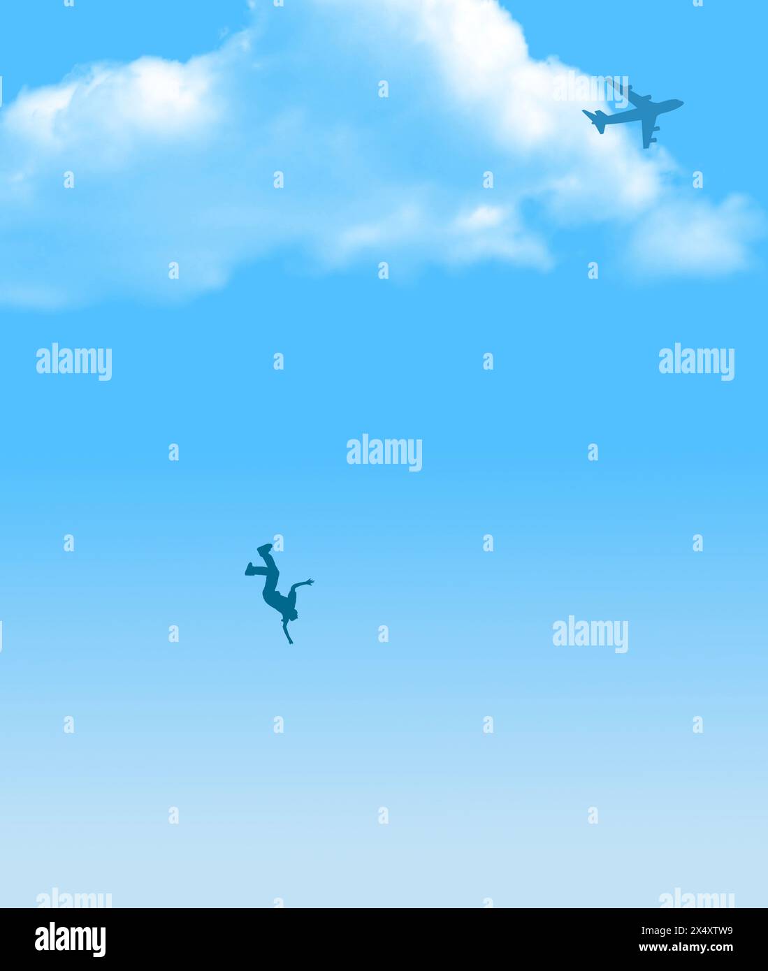 An example of deduction is seen here where a falling man is seen below ...