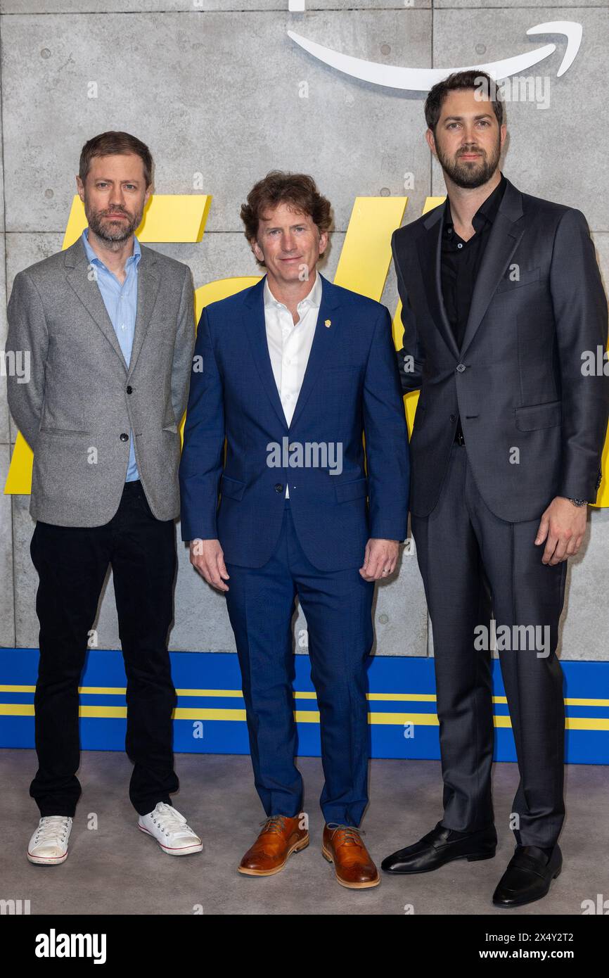 Cast and Guests attend the Fallout TV series special screening Featuring: Graham Wagner, Todd Howard, James Altham Where: London, United Kingdom When: 04 Apr 2024 Credit: Phil Lewis/WENN Stock Photo