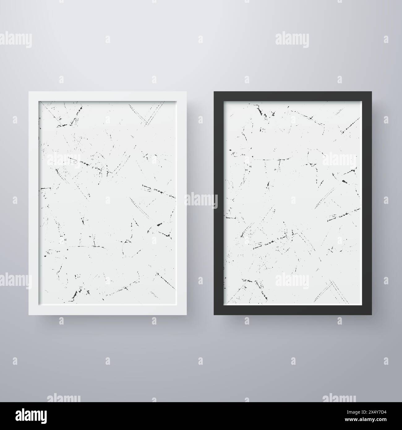 Simple frame with grunge texture style Stock Vector Image & Art - Alamy