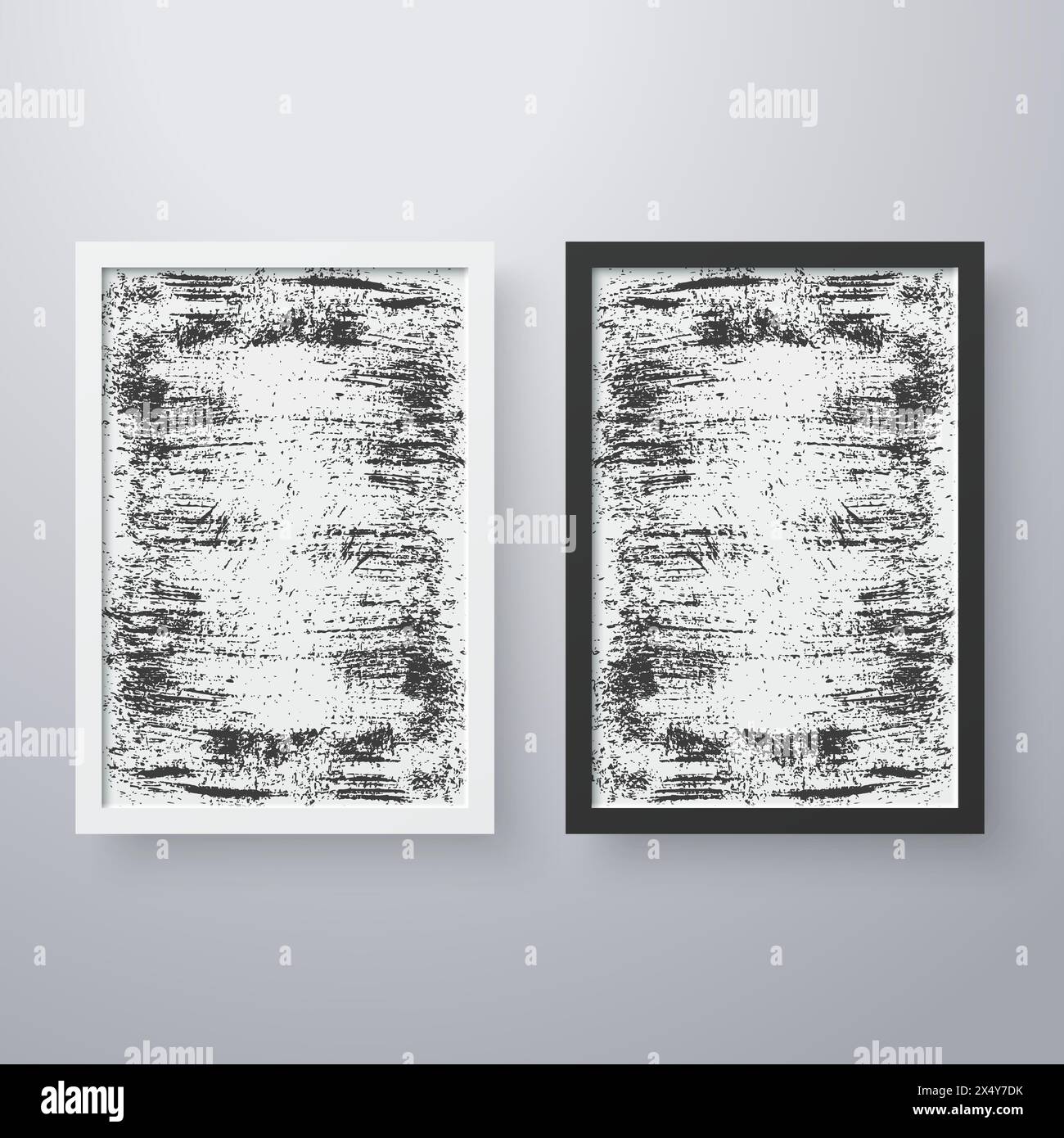 Simple frame with grunge texture style Stock Vector Image & Art - Alamy