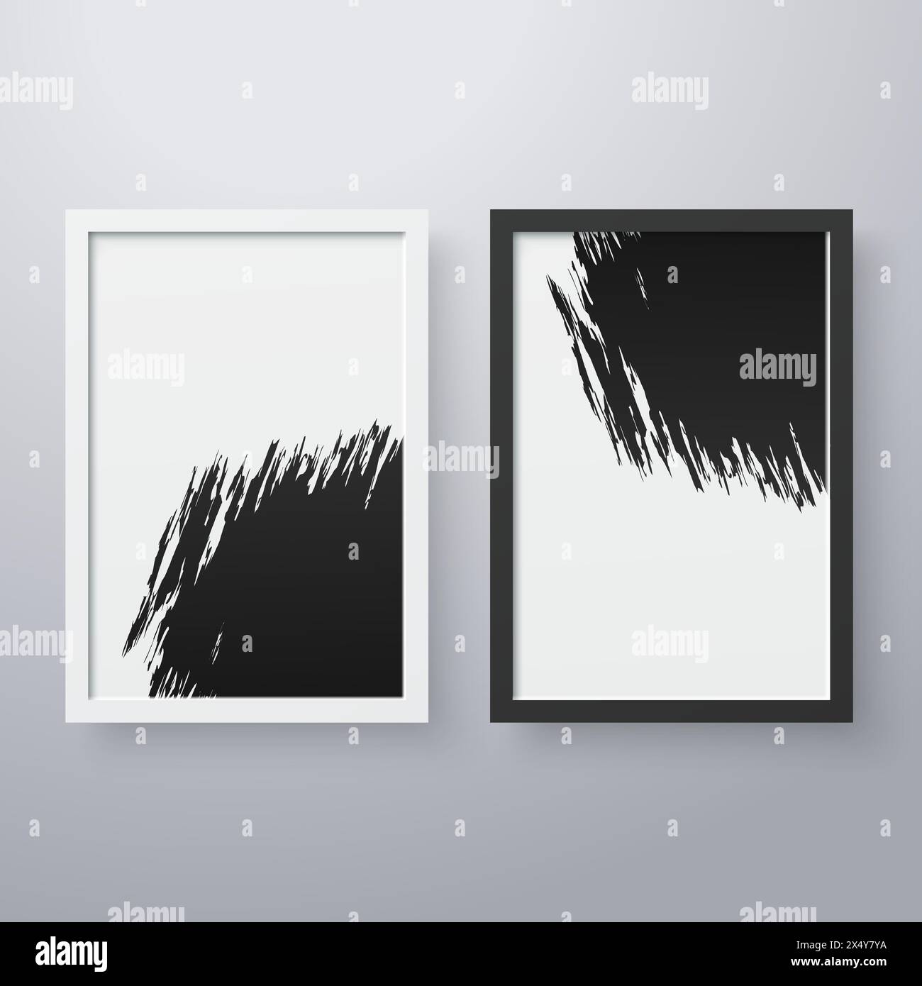 Simple frame with grunge texture style Stock Vector Image & Art - Alamy