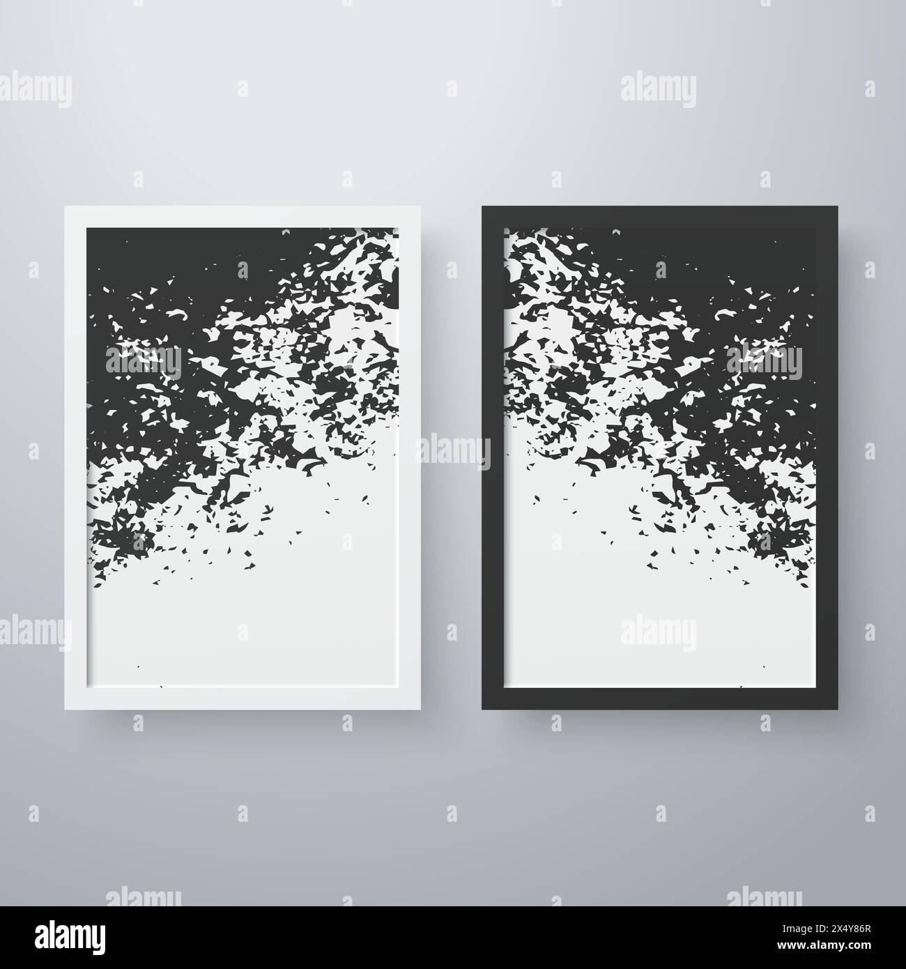 Simple frame with grunge texture style Stock Vector Image & Art - Alamy