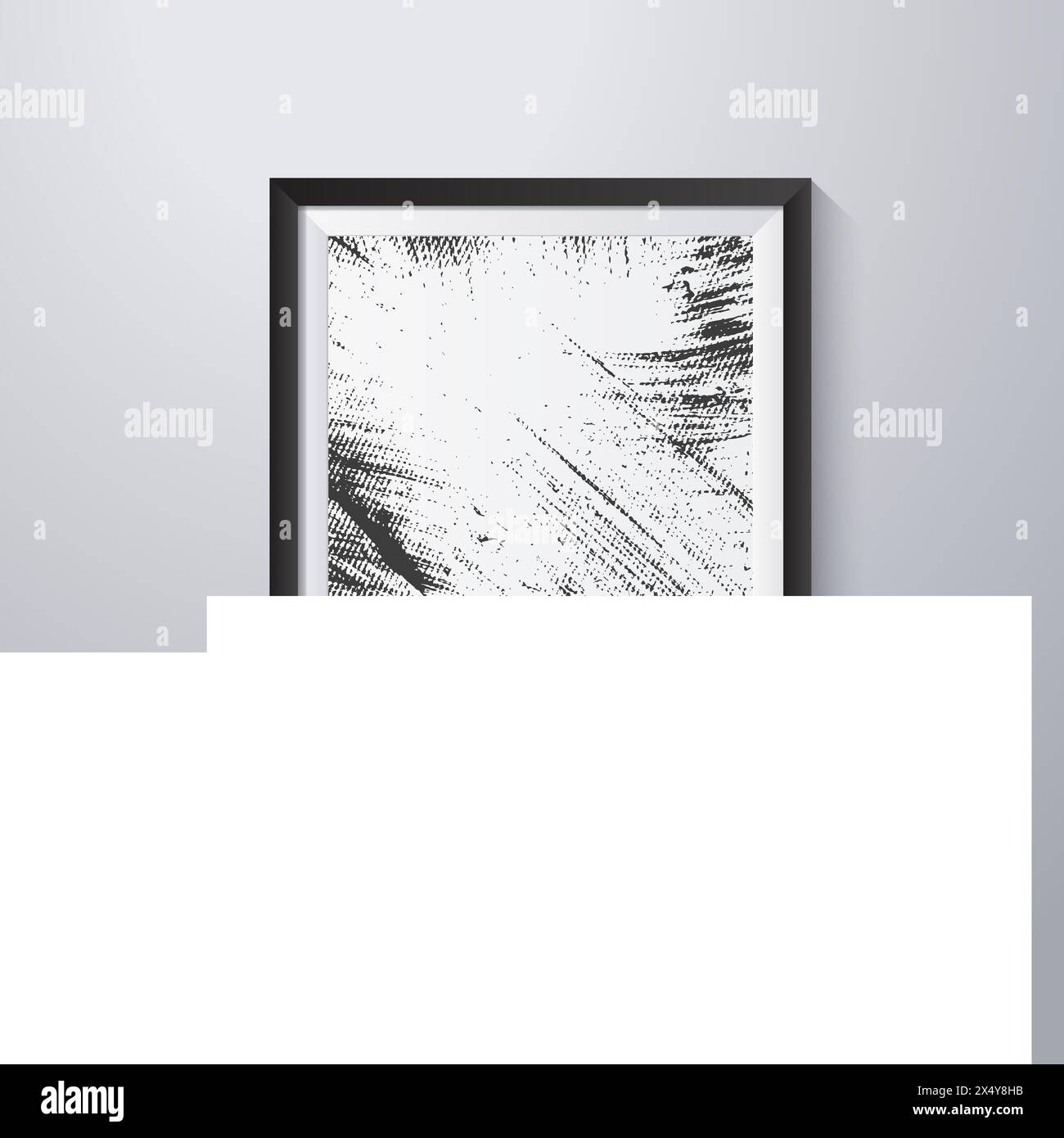 Simple frame with grunge texture style Stock Vector Image & Art - Alamy