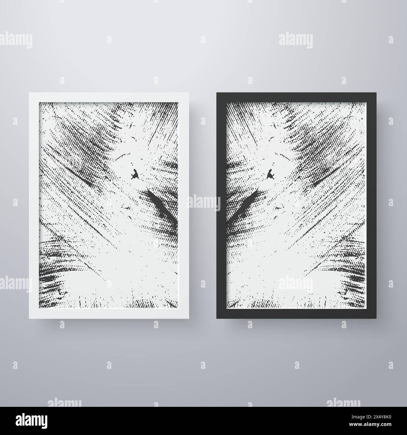 Simple frame with grunge texture style Stock Vector Image & Art - Alamy