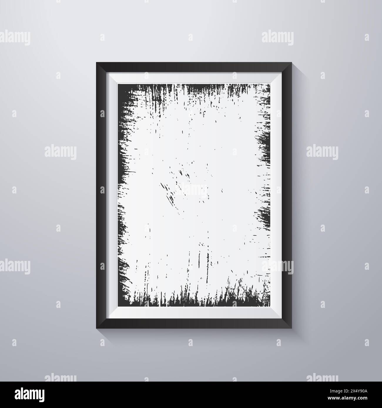 Simple frame with grunge texture style Stock Vector Image & Art - Alamy