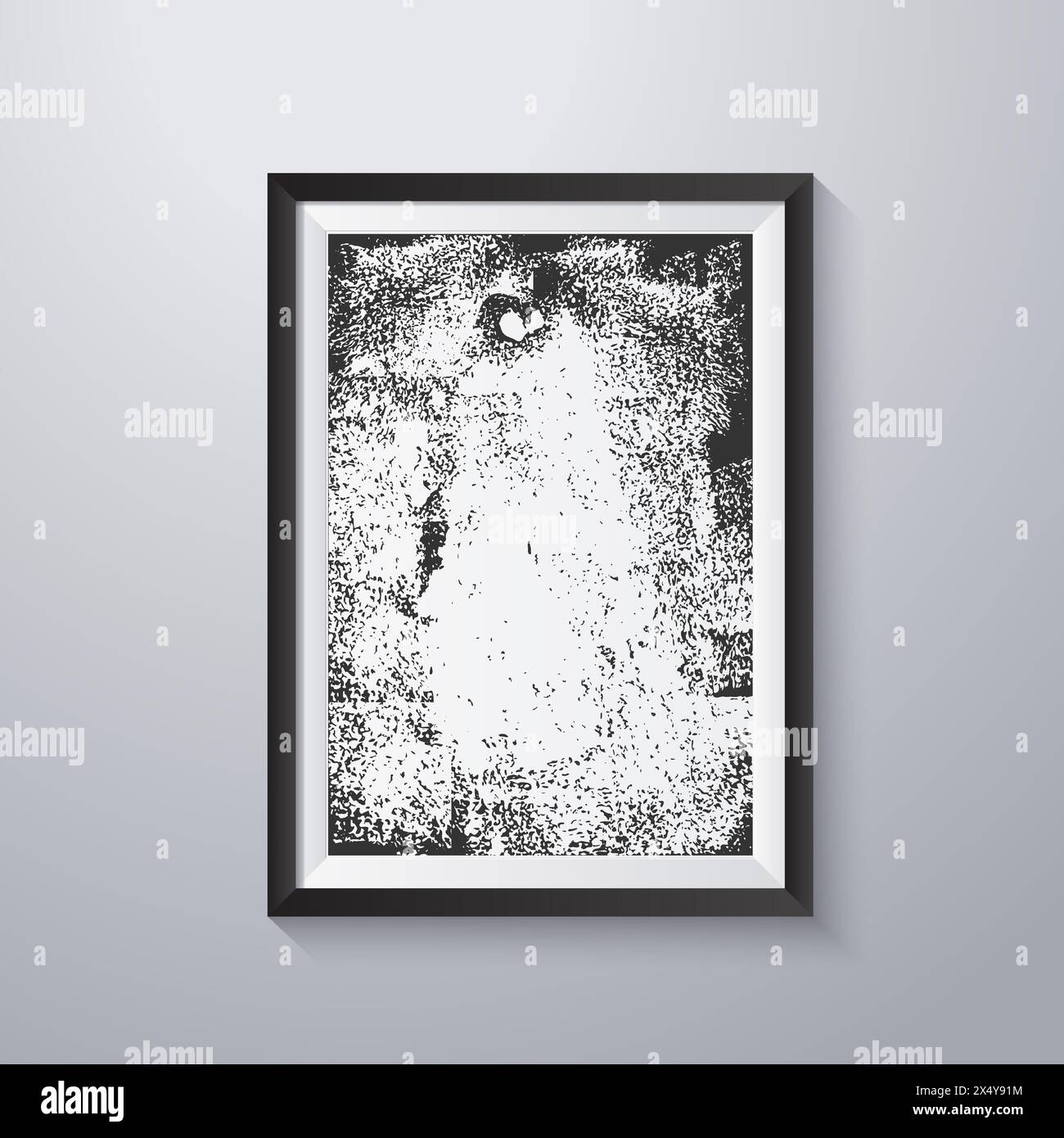 Simple frame with grunge texture style Stock Vector Image & Art - Alamy
