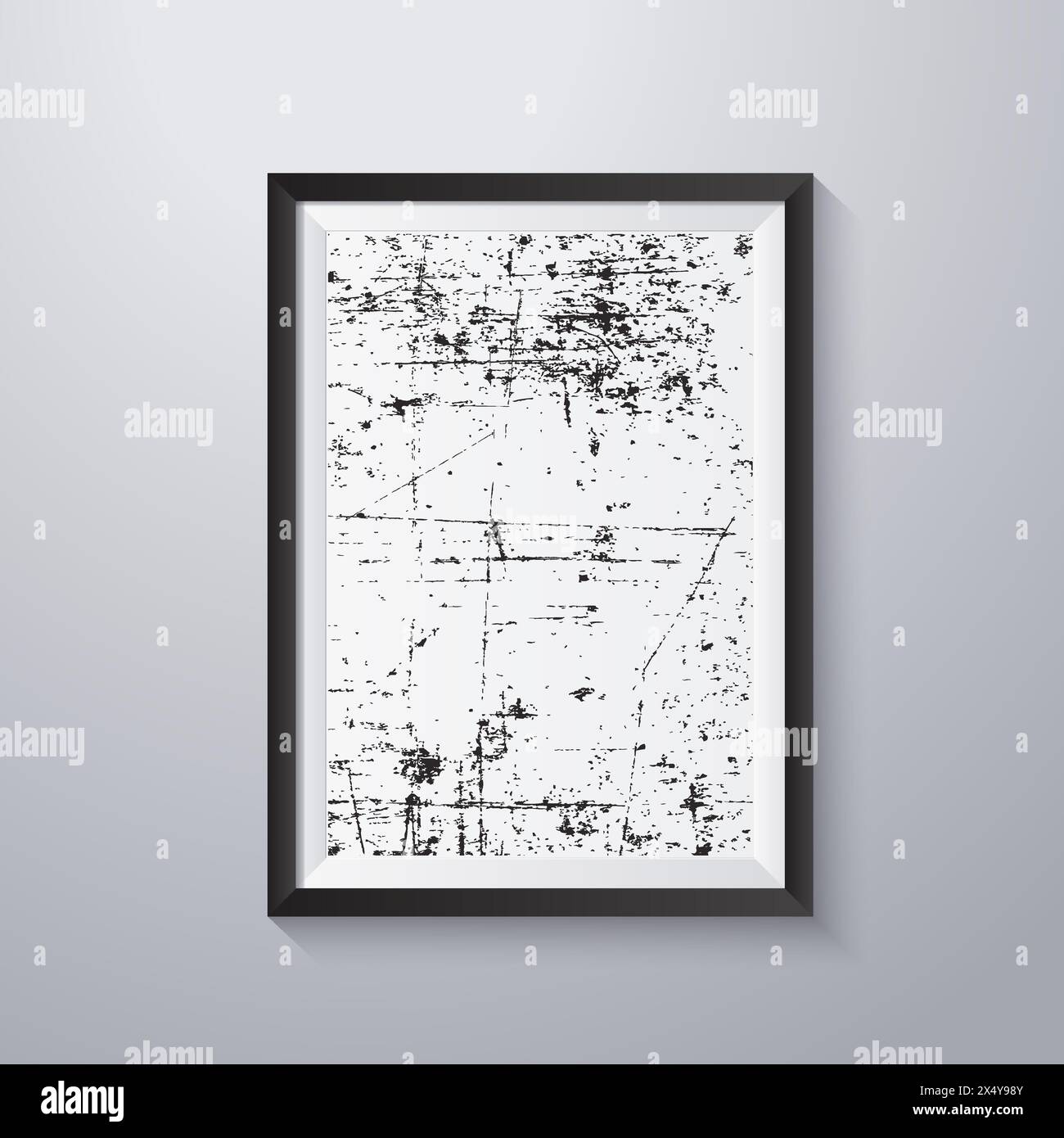Simple frame with grunge texture style Stock Vector Image & Art - Alamy