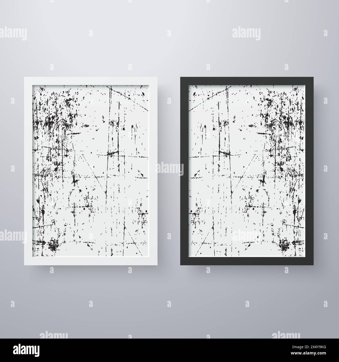 Simple frame with grunge texture style Stock Vector Image & Art - Alamy