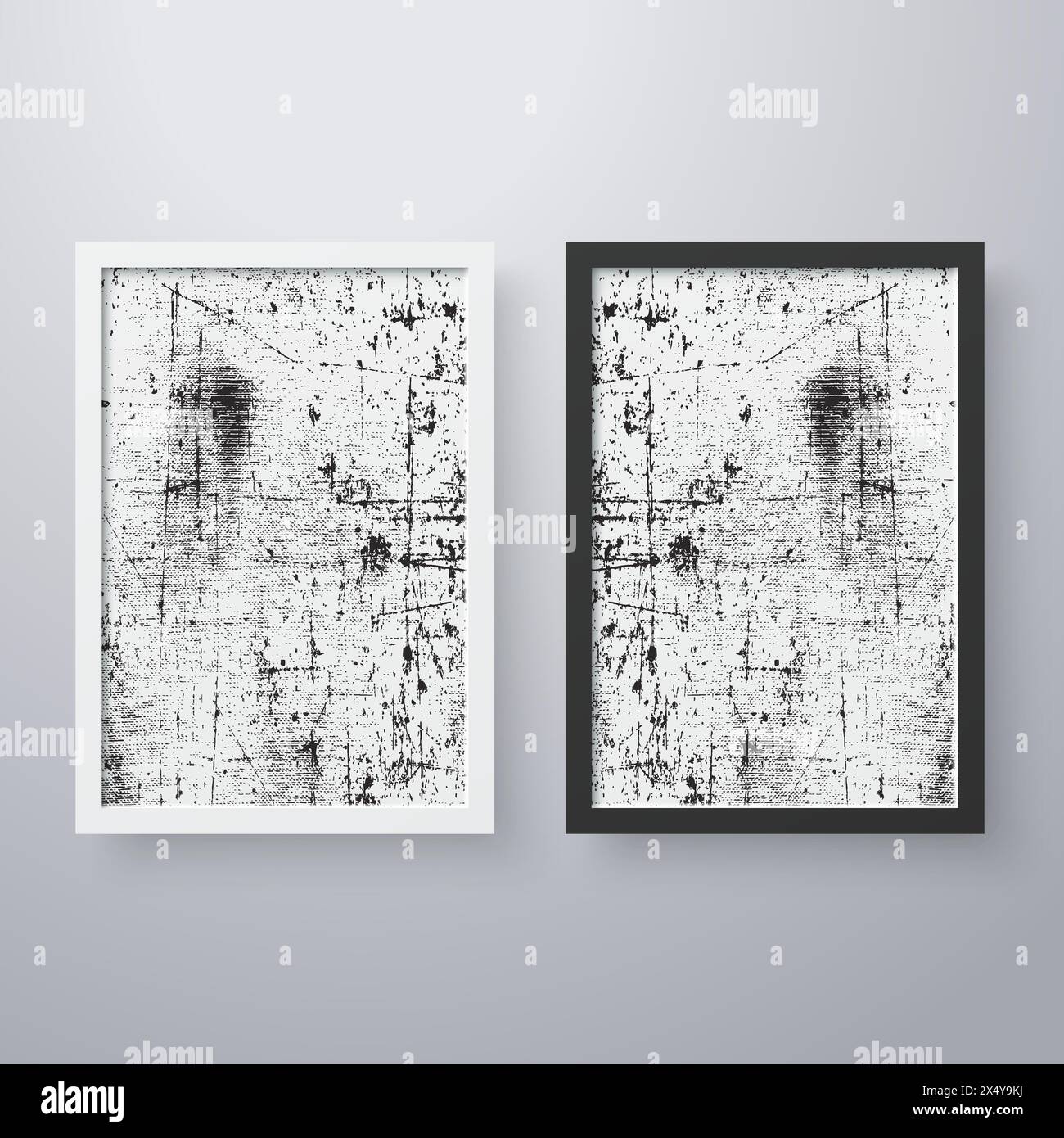 Techture Frame Design Simple frame with grunge texture style Stock Vector Image & Art - Alamy