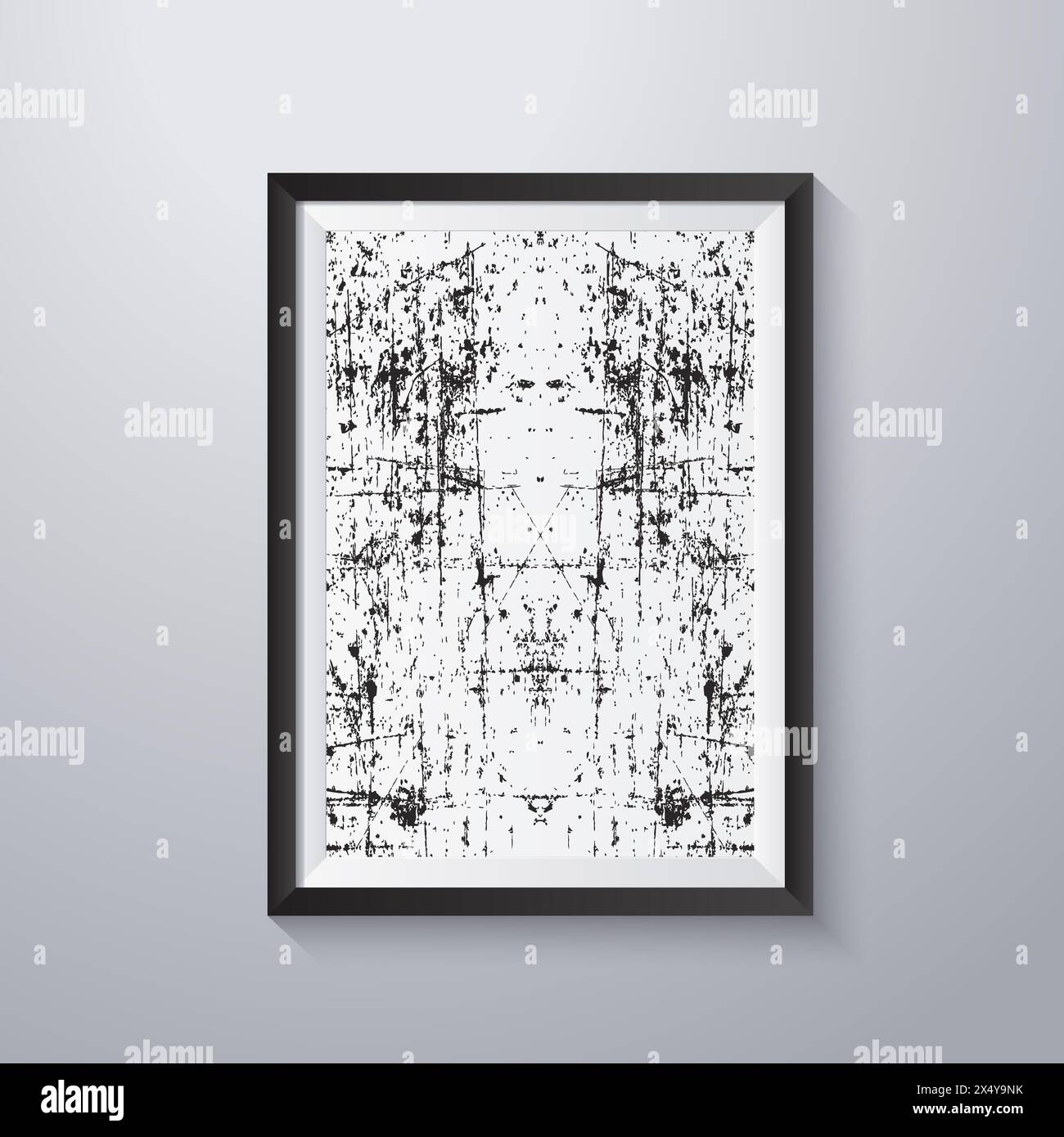 Simple frame with grunge texture style Stock Vector Image & Art - Alamy