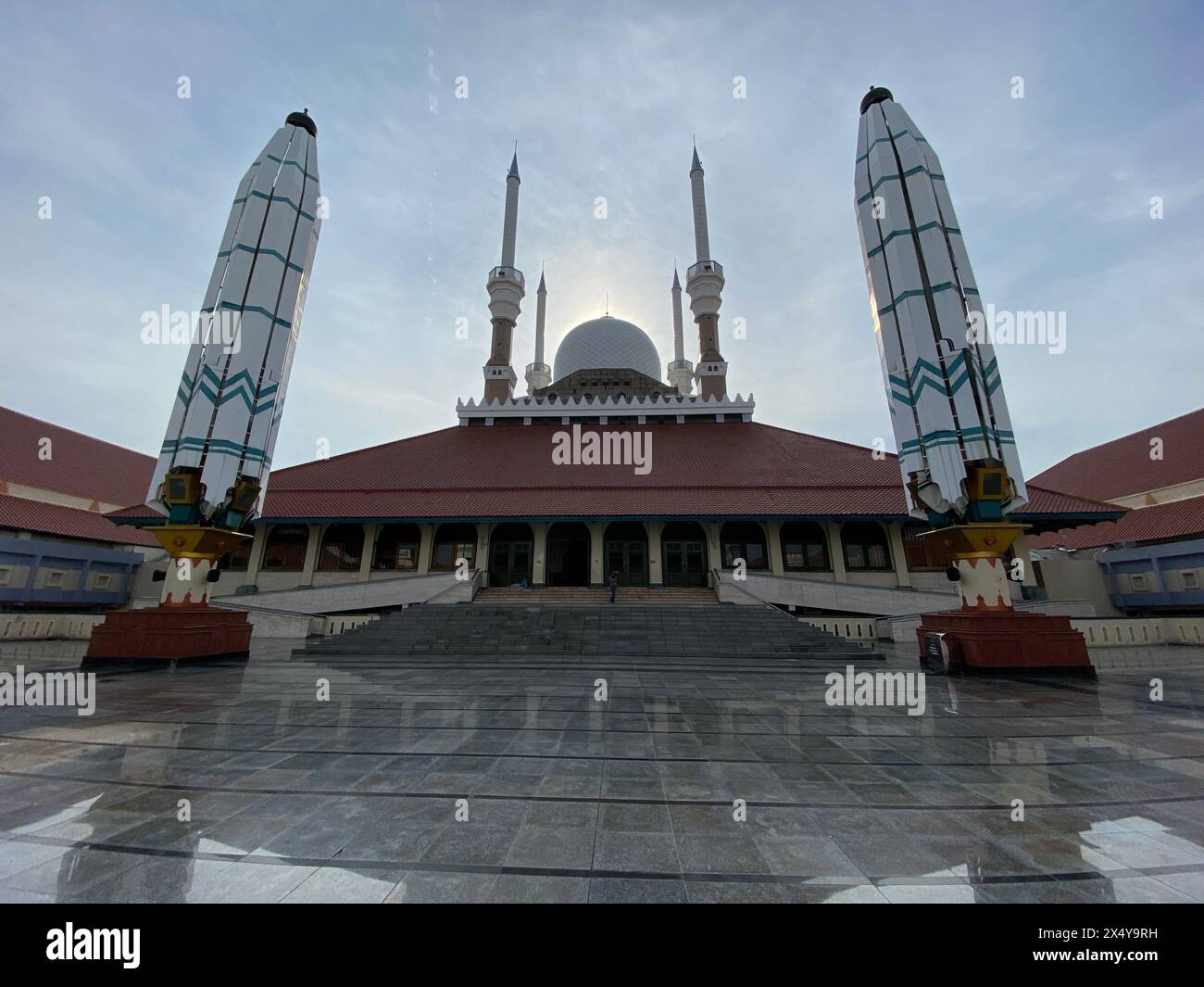 Masjid Agung Jawa Tengah or Great Mosque of Central Java area in Semarang, Indonesia Stock Photo