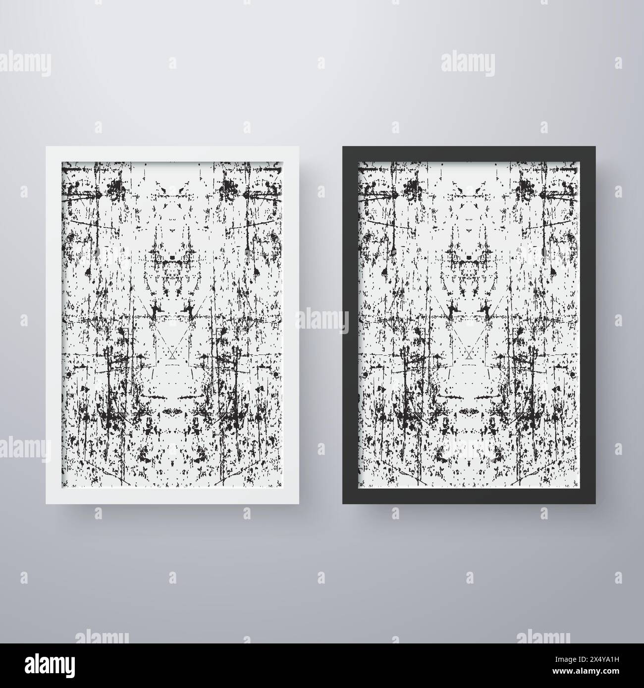 Simple frame with grunge texture style Stock Vector Image & Art - Alamy