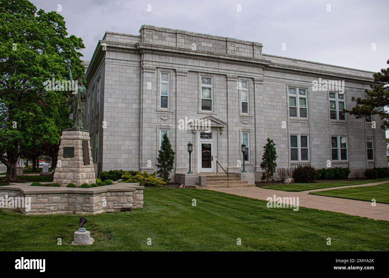 Leavenworth Kansas KS City Hall Historic Stock Photo Alamy