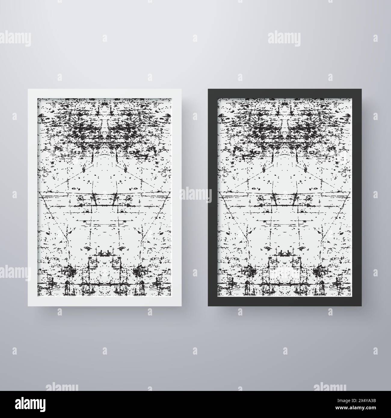 Simple frame with grunge texture style Stock Vector Image & Art - Alamy