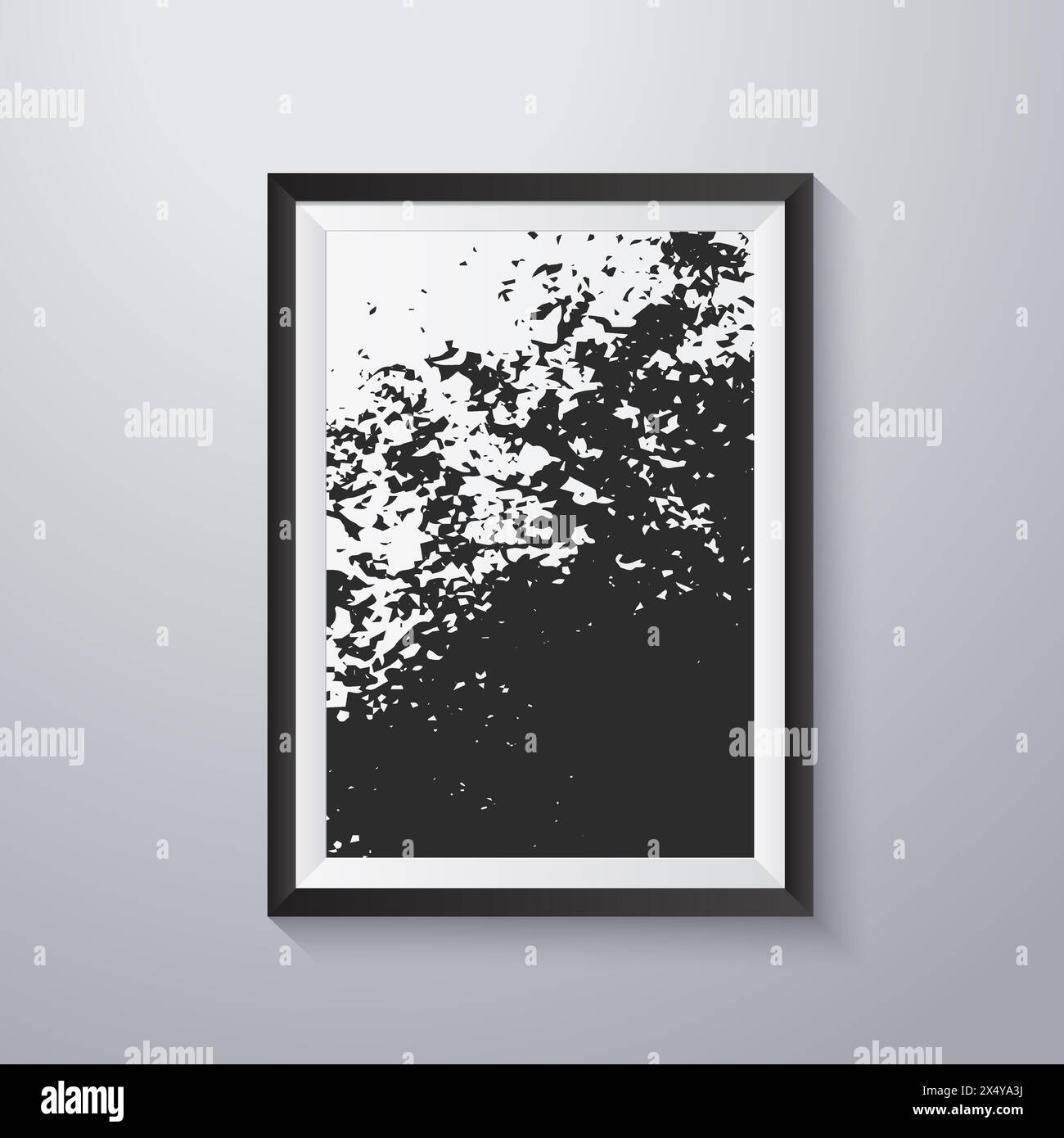 Simple frame with grunge texture style Stock Vector Image & Art - Alamy