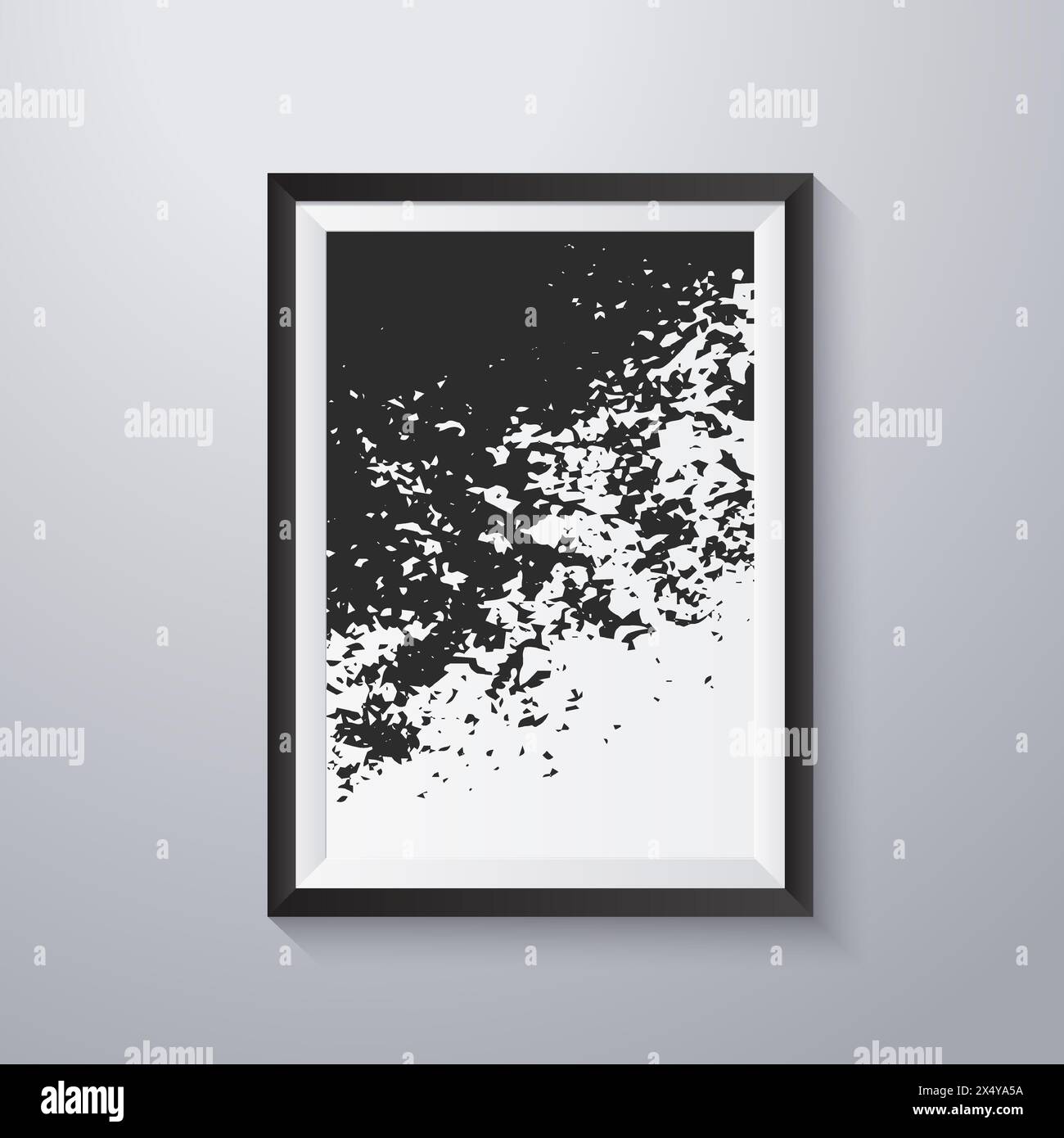 Simple frame with grunge texture style Stock Vector Image & Art - Alamy