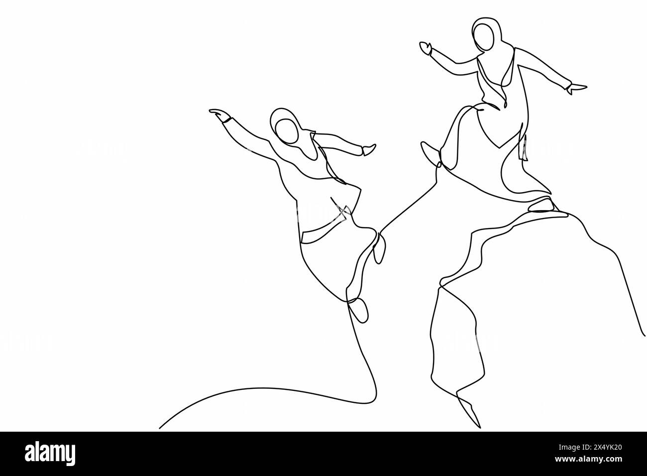 Woman fall off cliff Stock Vector Images - Alamy