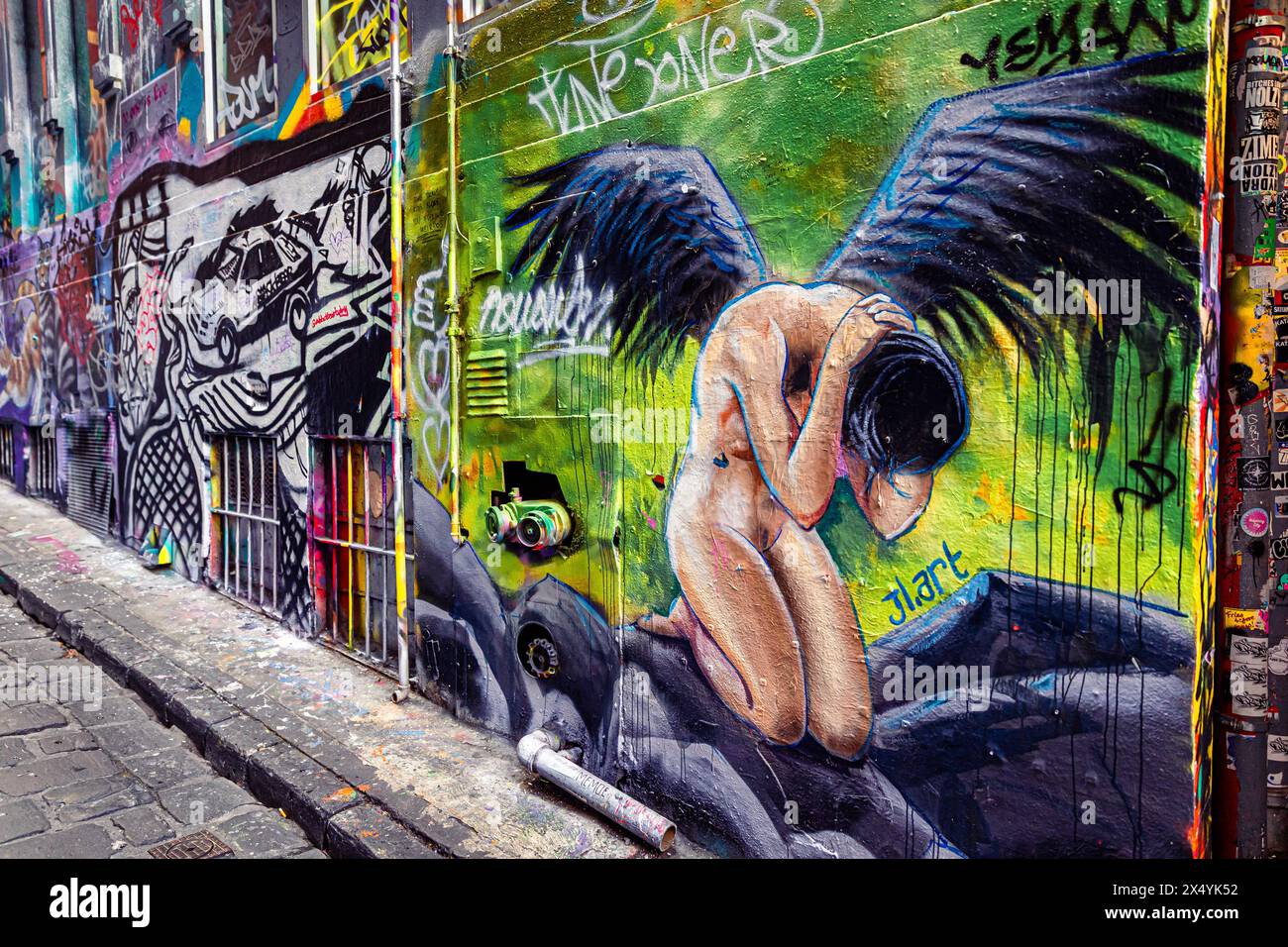 Melbourne graffiti art hi-res stock photography and images - Alamy