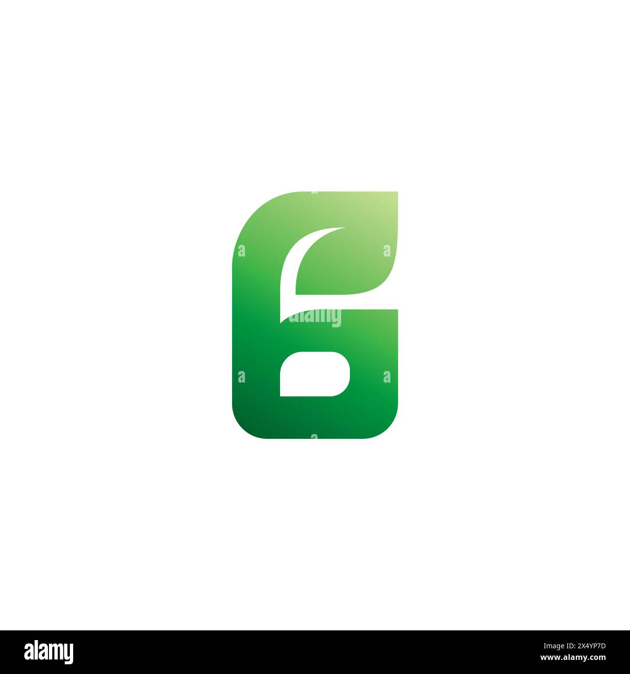 G Leaf Nature Logo Simple Design. G Icon Vector Stock Vector