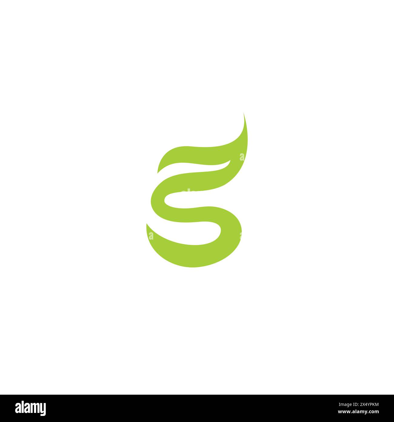 S Leaf Logo Nature. Letter S Icon vector Stock Vector