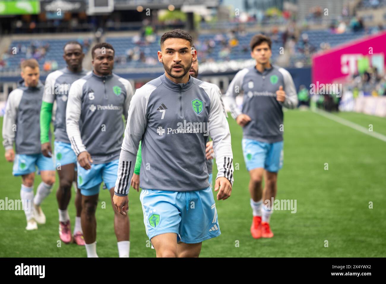 Seattle, Washington, USA. 5th May, 2024. Seattle Sounders player ...