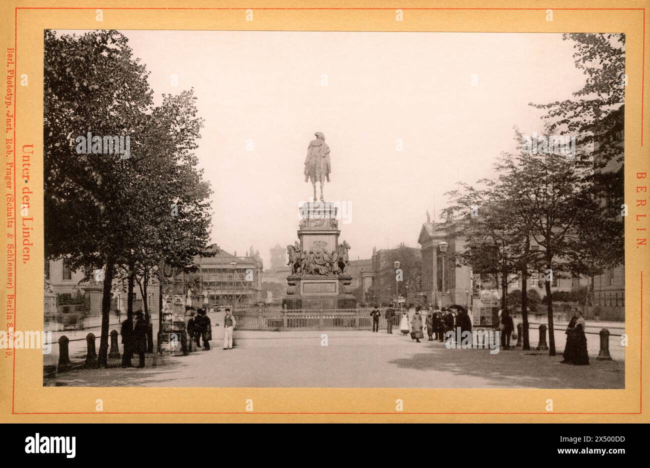 geography / travel, Germany, Berlin, Unter den Linden with the horseman statue of Frederick the Great, ARTIST'S COPYRIGHT HAS NOT TO BE CLEARED Stock Photo