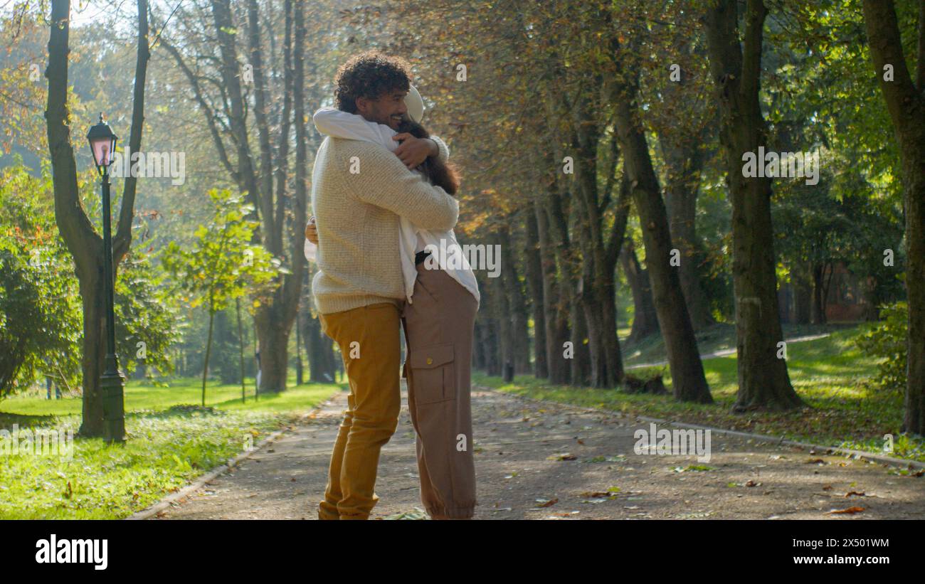 Love couple hugging in nature hi-res stock photography and images - Alamy